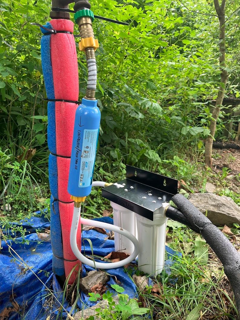 Beech Lane External RV Dual Water Filter System, Leak-Free Brass Fittings, Mounting Bracket and Two Filters Included customer photo 1