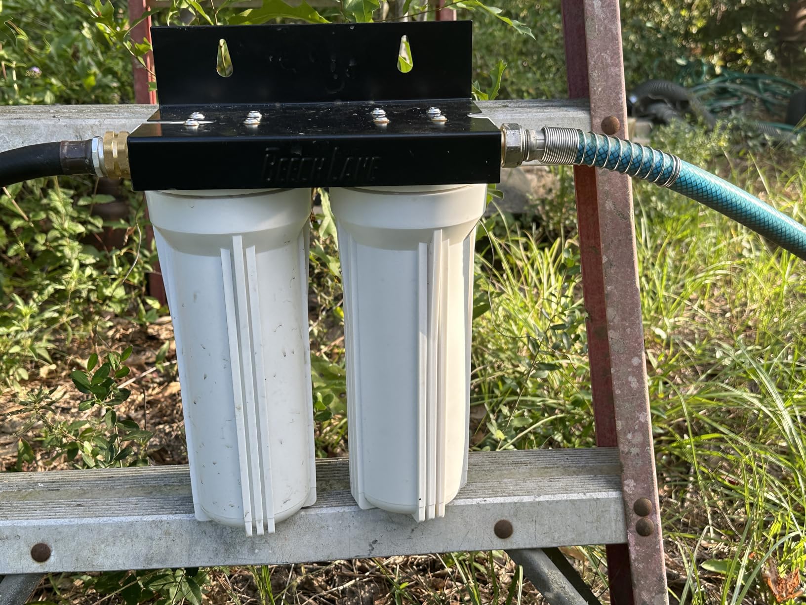 Beech Lane External RV Dual Water Filter System, Leak-Free Brass Fittings, Mounting Bracket and Two Filters Included customer photo 2