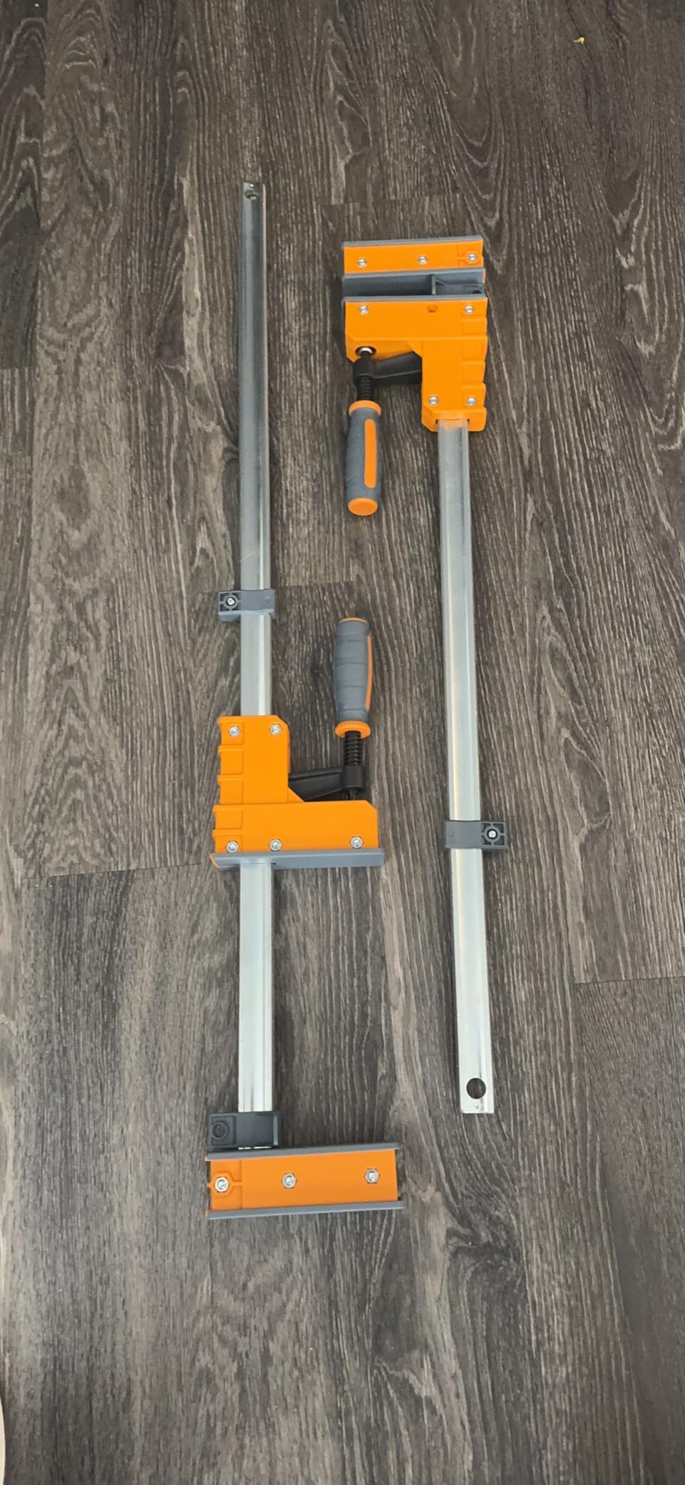 Bora 4 Pack Parallel Clamps for Woodworking - Two 24 Inch and Two 31 Inch Parallel Wood Clamps Heavy Duty Bar Clamp for Wood Working with 1100 Lbs of Clamping Force Each - DIY Bora Clamp Set customer photo 2