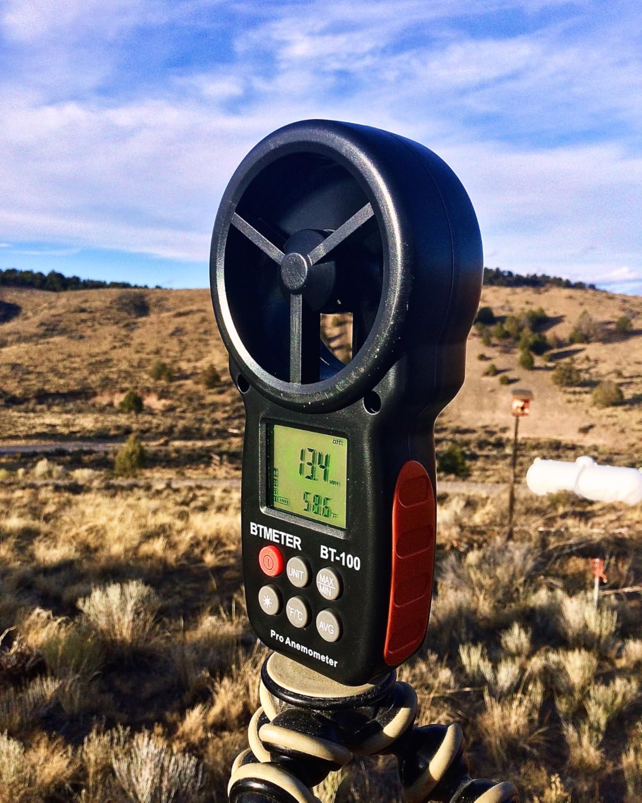 BTMETER BT-100 Handheld Anemometer, Digital Wind Speed CFM Meter Gauge Air Flow Velocity Tester for HVAC Shooting Drone, Wind Chill, 14℃-113℃ Wind Temperature customer photo 2