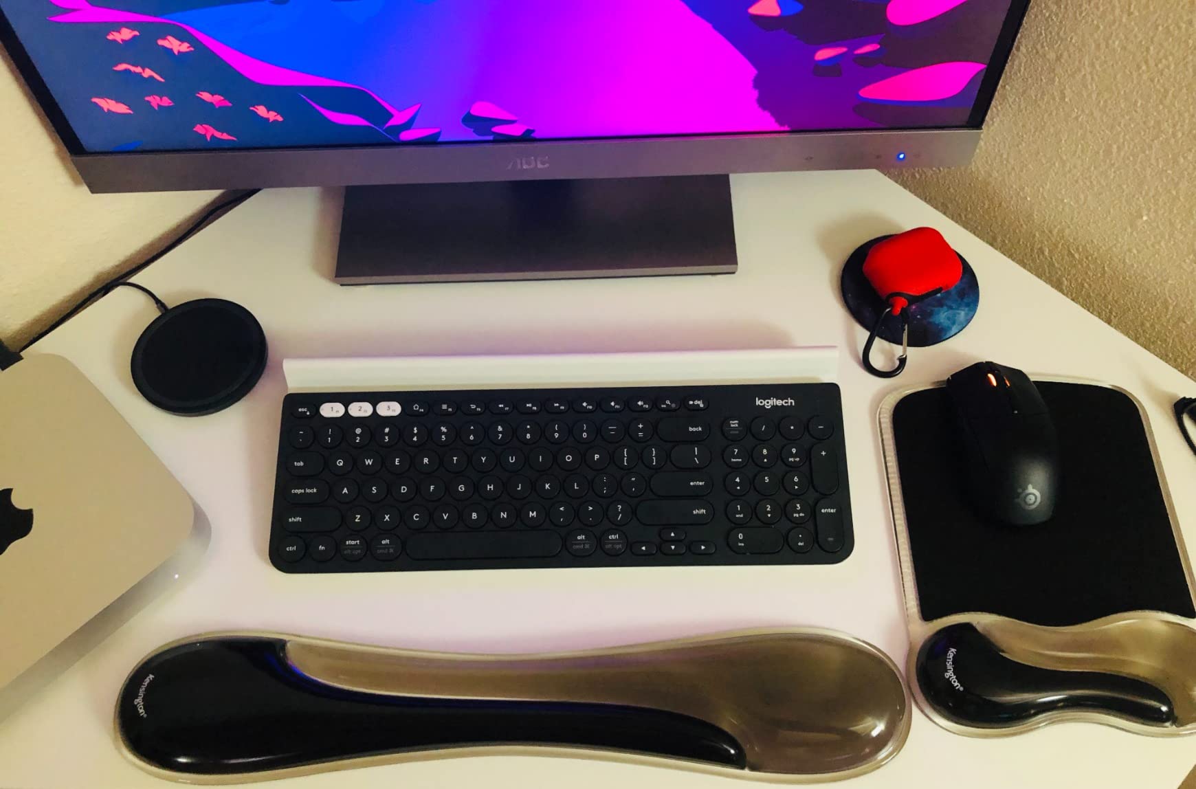 Kensington Duo Gel Mouse & Keyboard Wrist Rest Bundle Set, Ergonomic Keyboard and Mouse Pad With Wrist Support, Keyboard Wrist Rest, Computer Keyboard Pad, Cooling Gel, Non-Skid Backing, Blue K52920WW customer photo 1