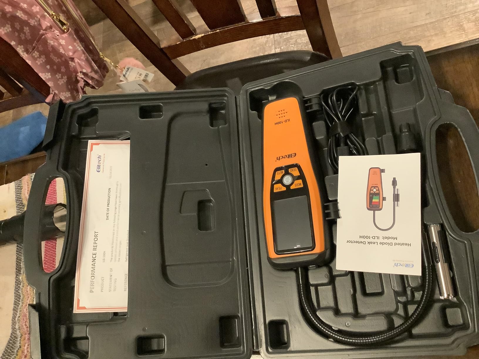 Elitech HVAC Refrigerant Leak Detector Heated Diode Sensor Halogen Freon Sniffer, Air Conditioning Detection, R22 R410A R134A R1234YF CFCs HCFCs HFCs, ILD-100H customer photo 1