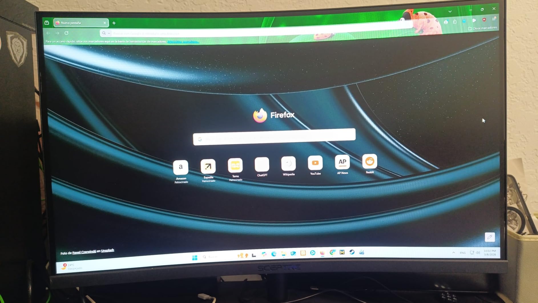 Sceptre Curved 24-inch Gaming Monitor 1080p R1500 98% sRGB HDMI x2 VGA Build-in Speakers, VESA Wall Mount Machine Black (C248W-1920RN Series) customer photo 1