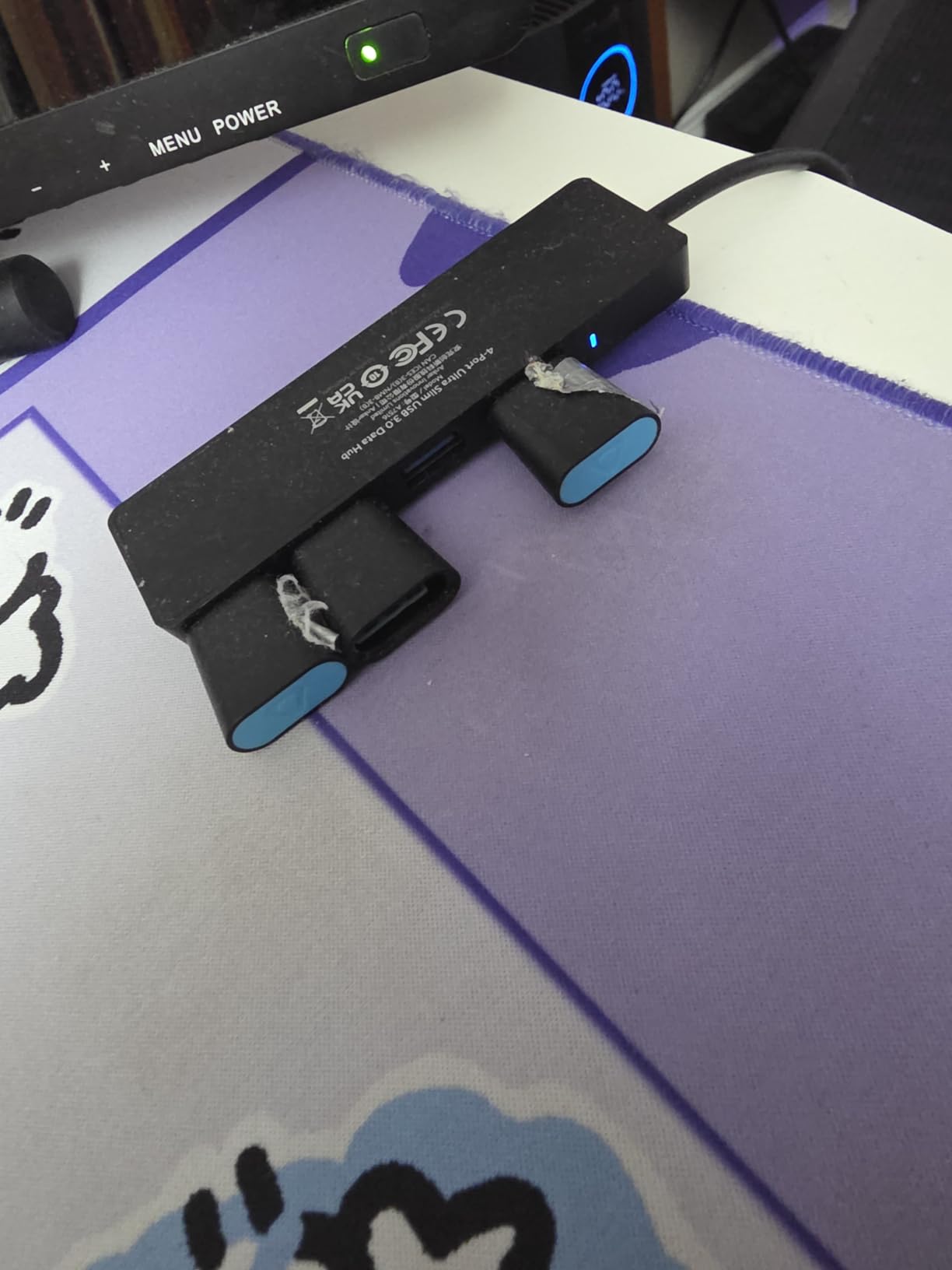 Anker USB Hub 4 Ports, Multiple USB 3.0 Hub, USB Splitter for Laptop, Extender for A Port Laptop, PC, Desktop and More [Charging Not Supported](2ft USB-A) customer photo 1