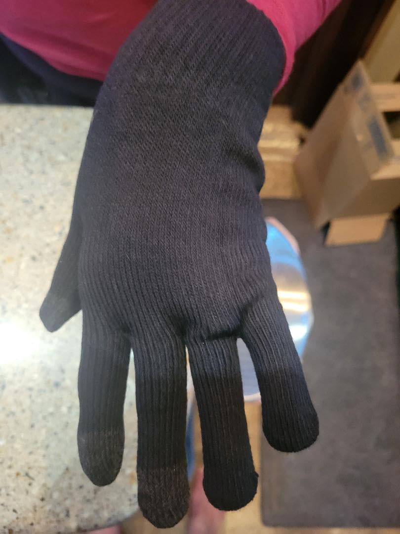 TRENDOUX Winter Gloves for Men Women - Upgraded Touch Screen Cold Weather Thermal Warm Knit Glove for Running Driving Hiking customer photo 1