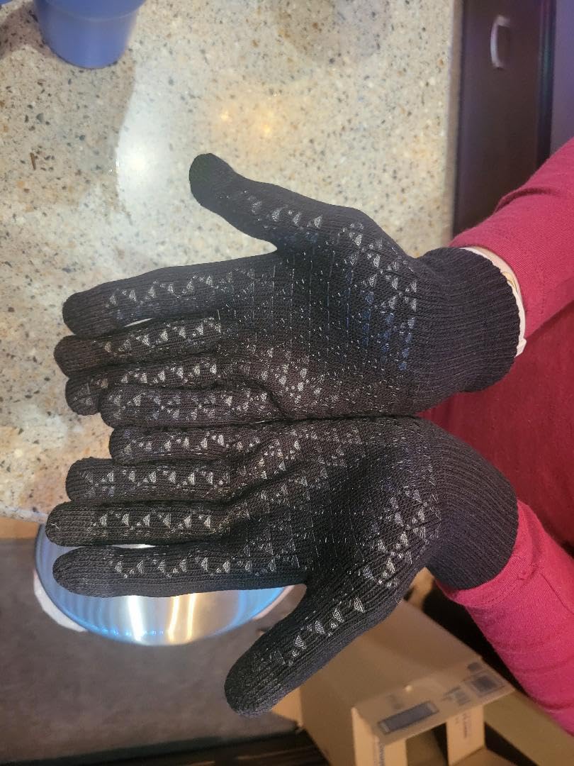 TRENDOUX Winter Gloves for Men Women - Upgraded Touch Screen Cold Weather Thermal Warm Knit Glove for Running Driving Hiking customer photo 2