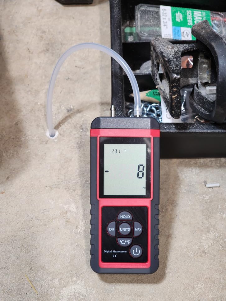 EHDIS Manometer, Professional Air Pressure Meter, Dual-Port HVAC Digital Manometers Gas Pressure Tester Differential Gauge customer photo 2