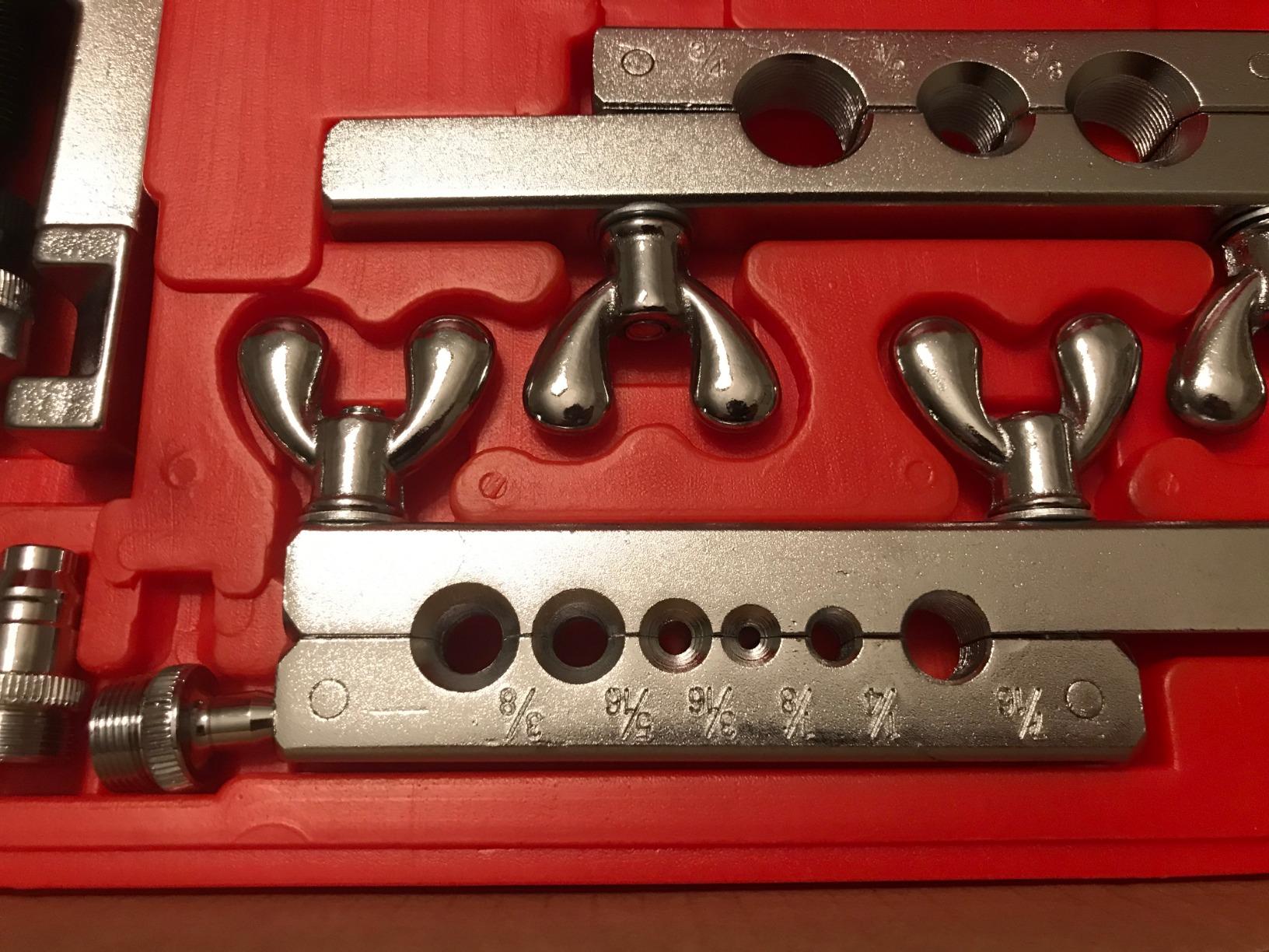 Wostore Flaring Swage Tool Kit for Copper Plastic Aluminum Pipe With Tubing Cutter & Ratchet Wrench customer photo 1