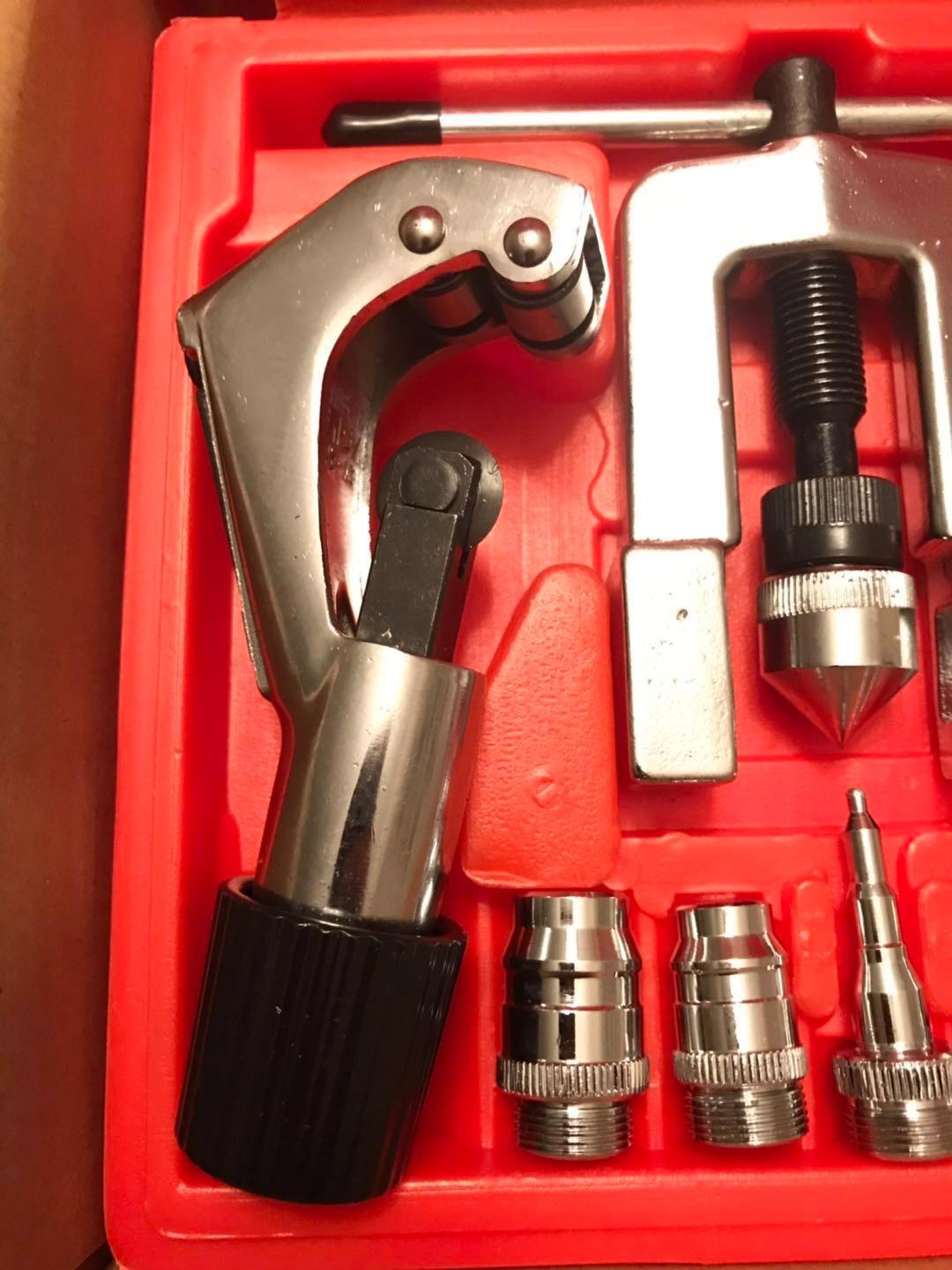 Wostore Flaring Swage Tool Kit for Copper Plastic Aluminum Pipe With Tubing Cutter & Ratchet Wrench customer photo 2