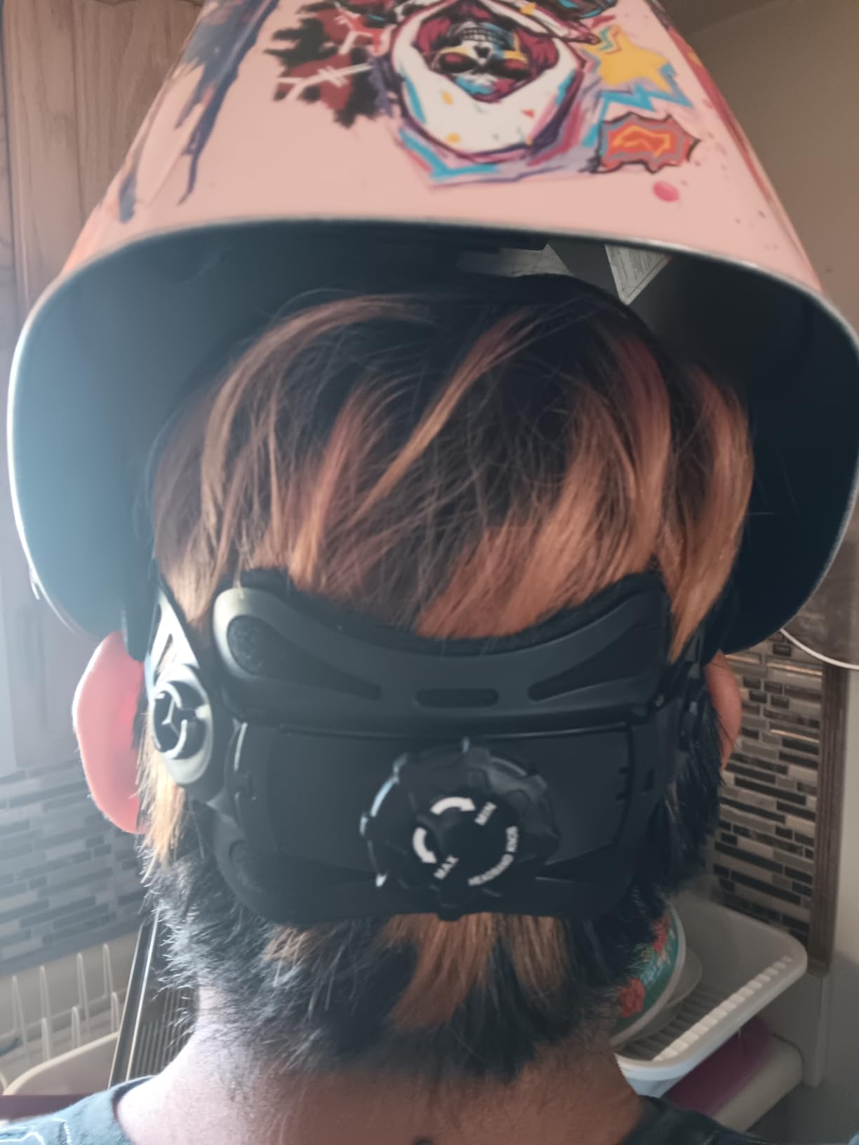 YESWELDER Large View Auto Darkening Welding Helmet, Blue Light Blocking, 1/1/1/1 True Color Solar Powered Welder Hood Mask with 4 Arc Sensors, Wide Shade 3/5-9/9-13 for TIG MIG ARC CUT and GRIND customer photo 2