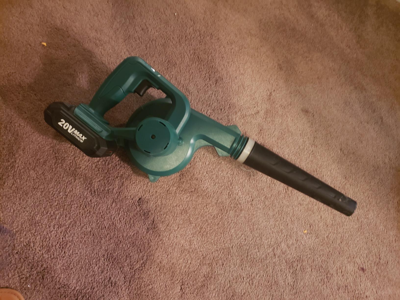 K I M O. Cordless Leaf Blower Vacuum Combo 4 in 1, 3 Nozzles & 3 Modes for Inflation & Deflation, Extended Tube & Variable Speed, 20000RPM 150MPH, 2x2000mAh Battery Powered Leaf Blowers for Lawn Care customer photo 2