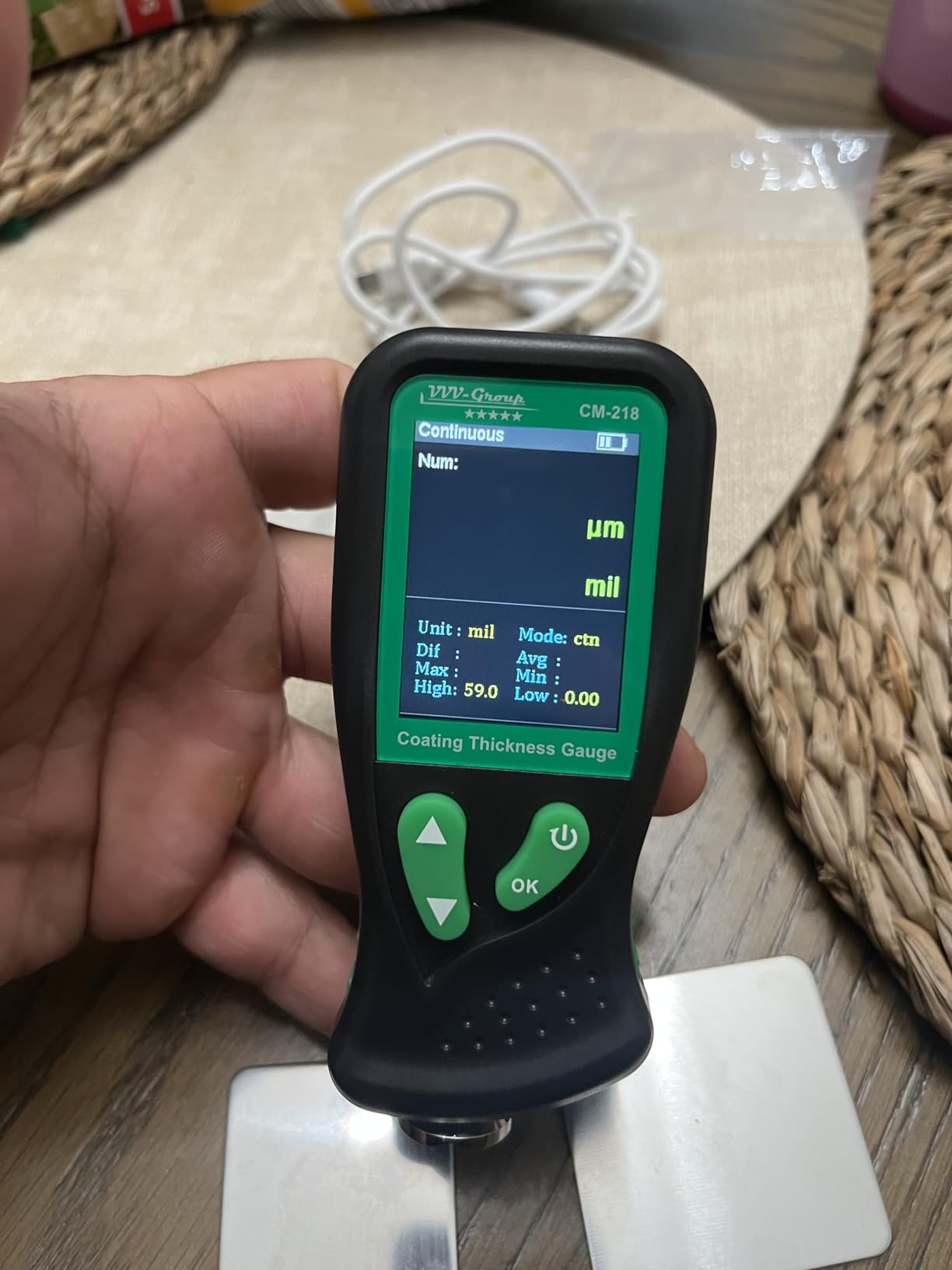 Digital Coating Thickness Gauge CM-218 Best Mil/Micron Paint Depth Meter for Car and Industrial (Resolution 0.01mils) (Fe/Al) customer photo 2
