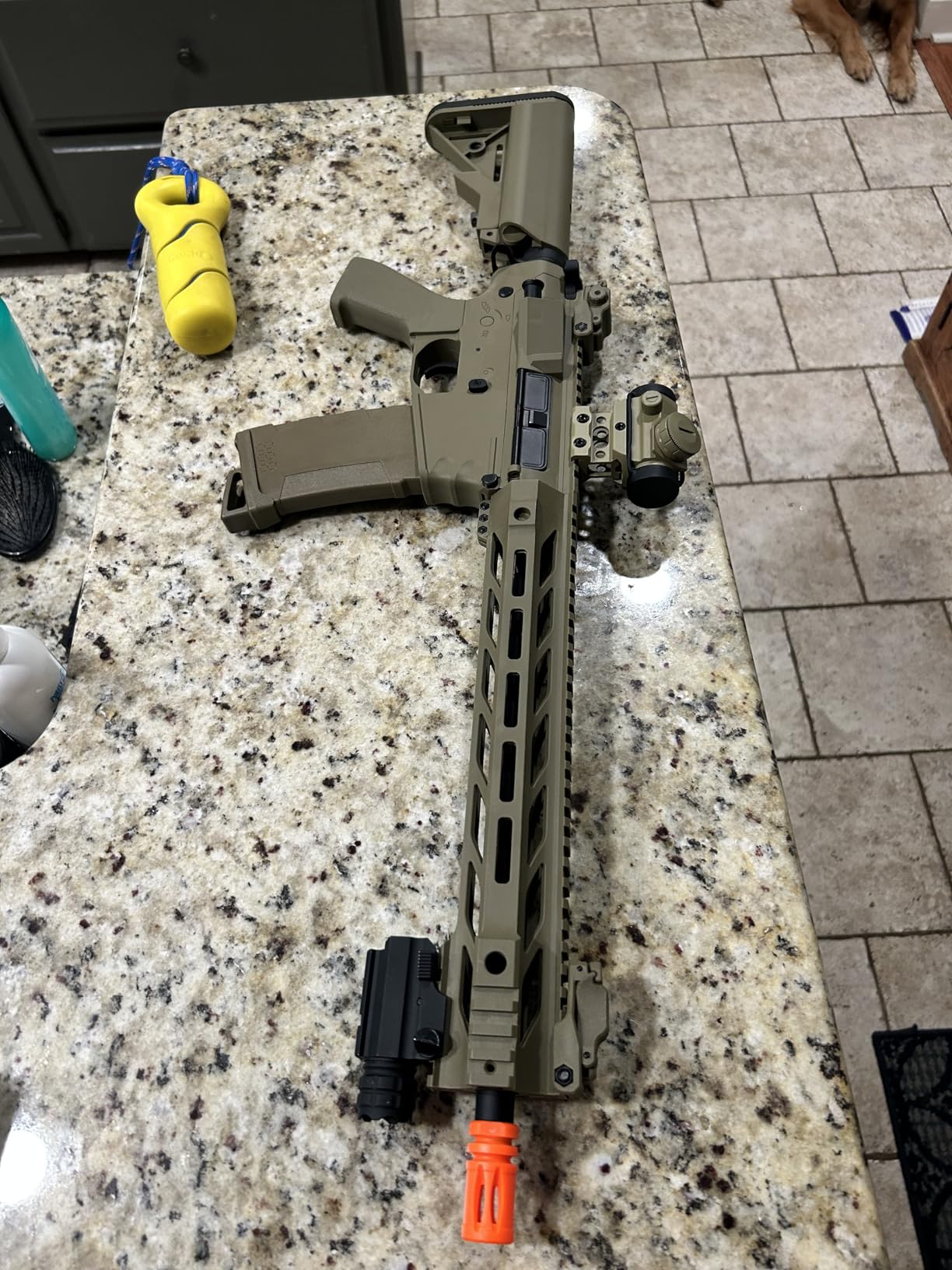 Lancer Tactical Gen 2 Durable Airsoft M4 SPR Interceptor AEG Polymer- Full/Semi-Auto, 1000 Rounds Bag of 0.20g BBS, Battery & Charger Included customer photo 2