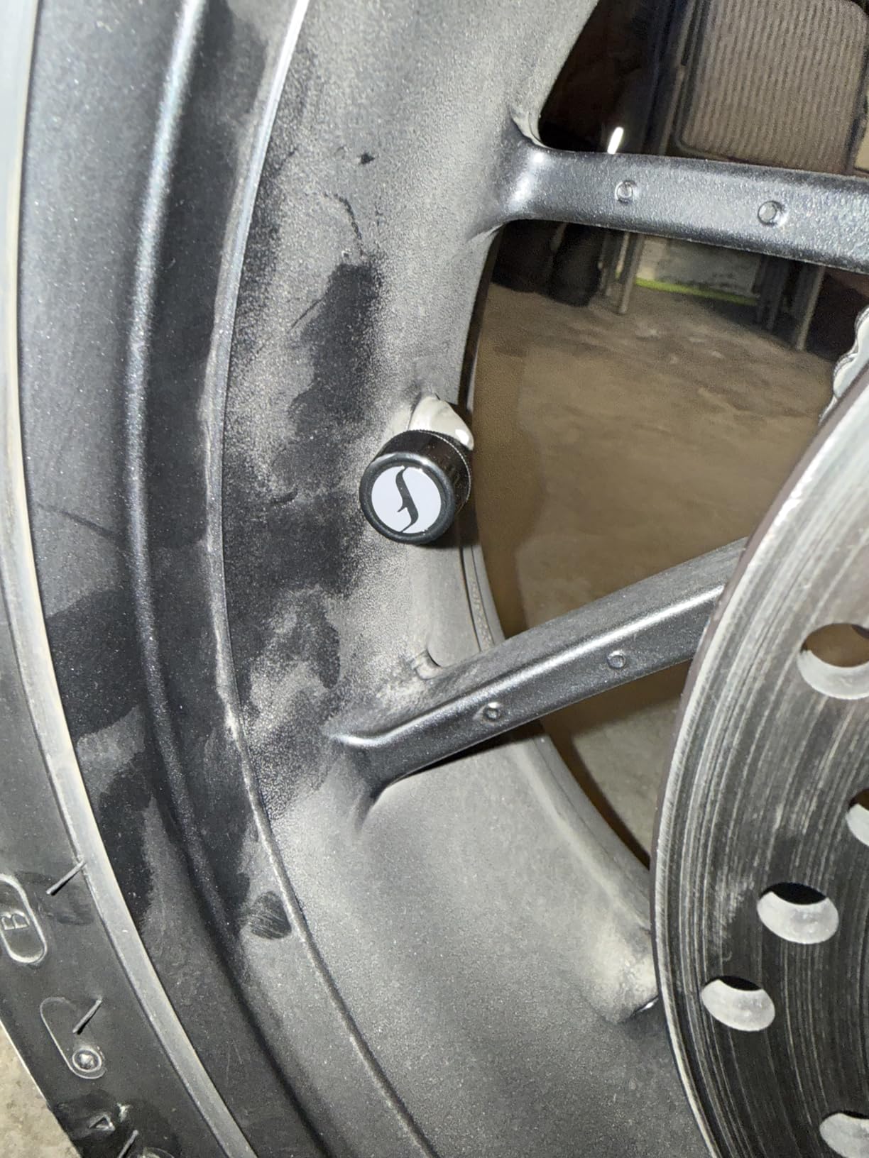 FOBO Bike 2 TPMS (Black) - Wireless Tire Pressure Monitoring System with Bluetooth 5.0 | Real-Time Tire Pressure Sensor | Easy DIY Installation for Motorcycle | Compatible with iOS & Android customer photo 1