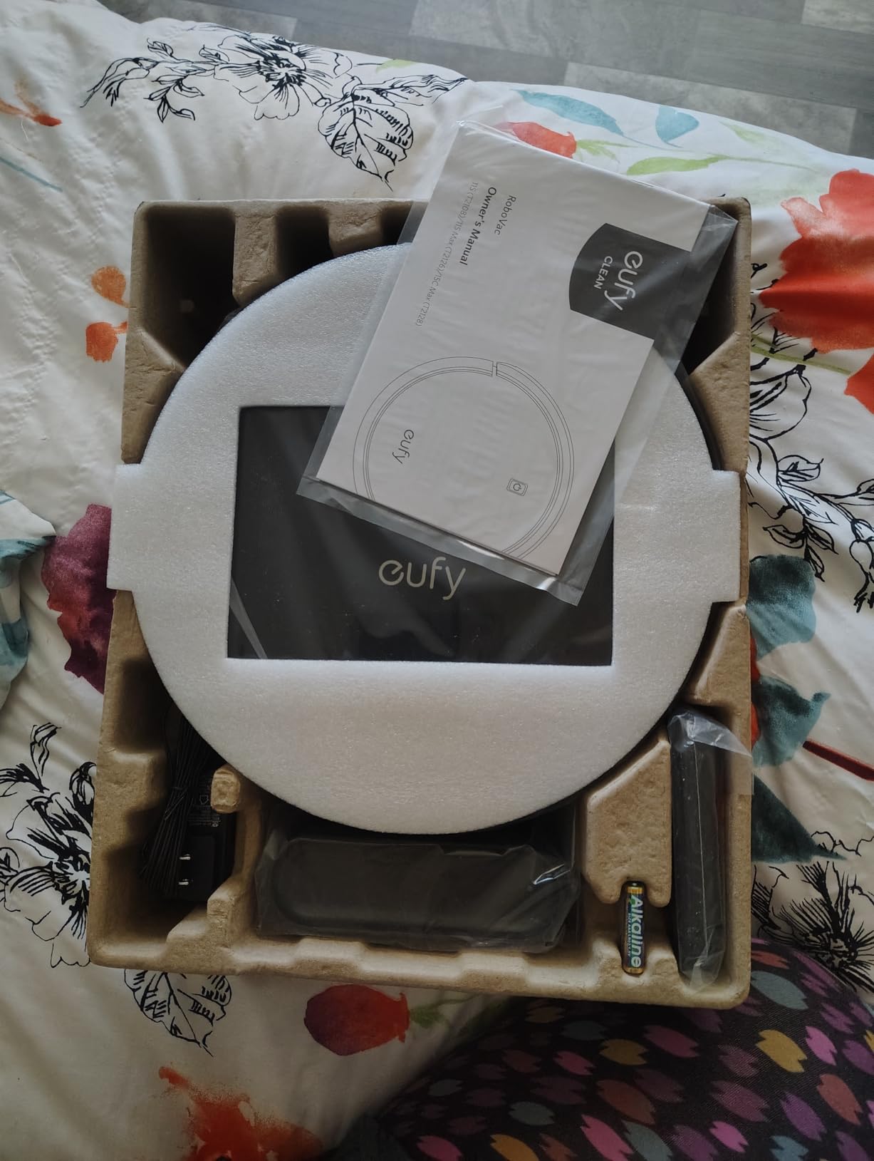 eufy Robot Vacuum 11S MAX, Super Thin, Powerful Suction, Quiet, Self-Charging Robotic Vacuum Cleaner, Cleans Hard Floors to Medium-Pile Carpets, Black customer photo 1