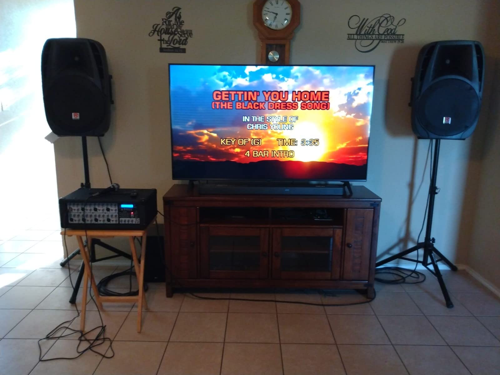 Rockville RPG2X10 V2 10 in Package PA System 200W RMS / 800W Peak, 4-Channel Powered Mixer with Bluetooth, 2 Speakers, 2 Stands, 2 RMM-XLR Mics, USB SD MP3, for DJ Karaoke Events customer photo 1