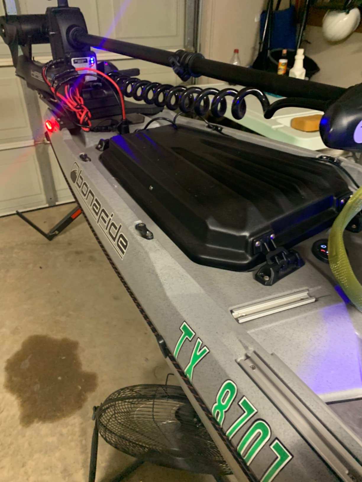 Black Haswing Cayman 12V 55lbs 48 inch Bow Mount Electric Trolling Motor Lightweight, Variable Speed, with Foot Control/Quick Release Bracket for Bass Fishing Boats Freshwater/Saltwater customer photo 2