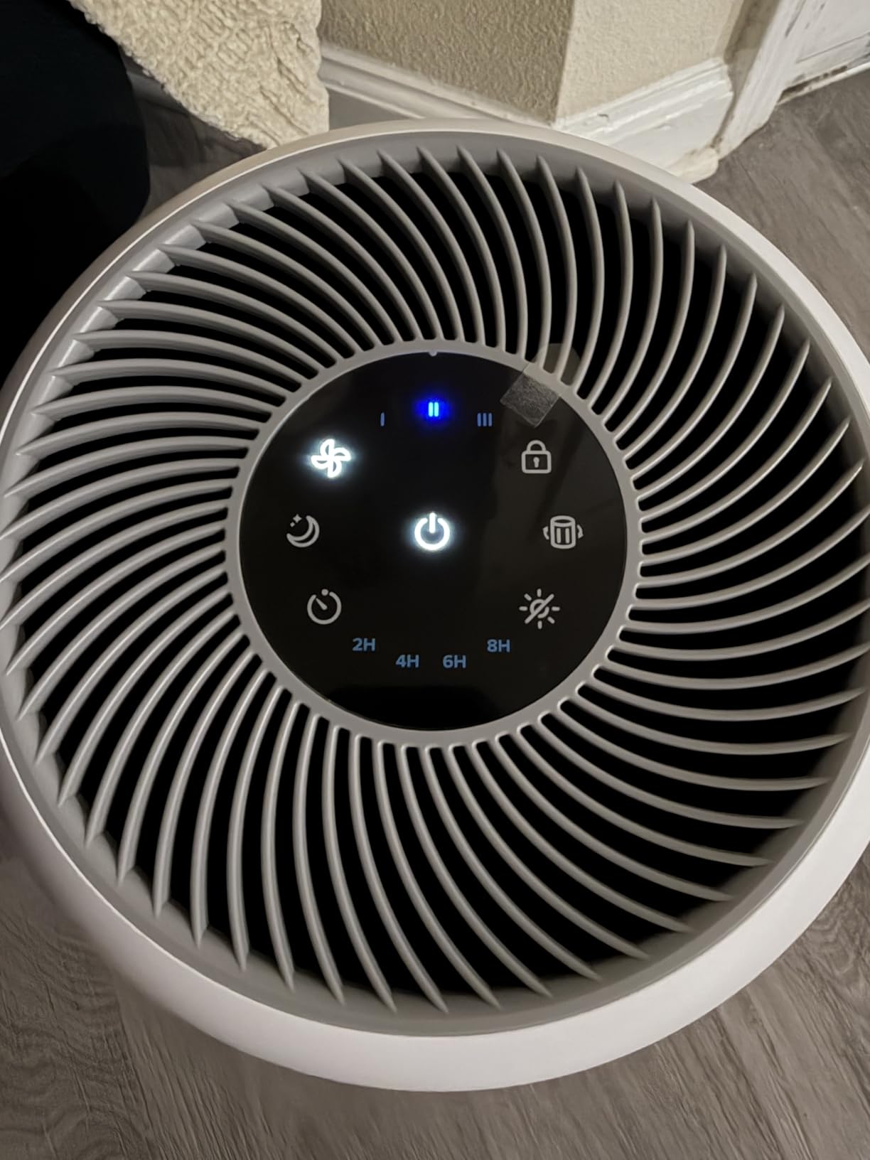 LEVOIT Air Purifier for Home Allergens Pet Hair in Bedroom, Covers Up to 1073 ft² by 56W High Torque Motor, AHAM VERIFIDE, 3-in-1 Filter with HEPA Sleep Mode, Remove Dust Smoke Odor, Core300-P, White customer photo 2