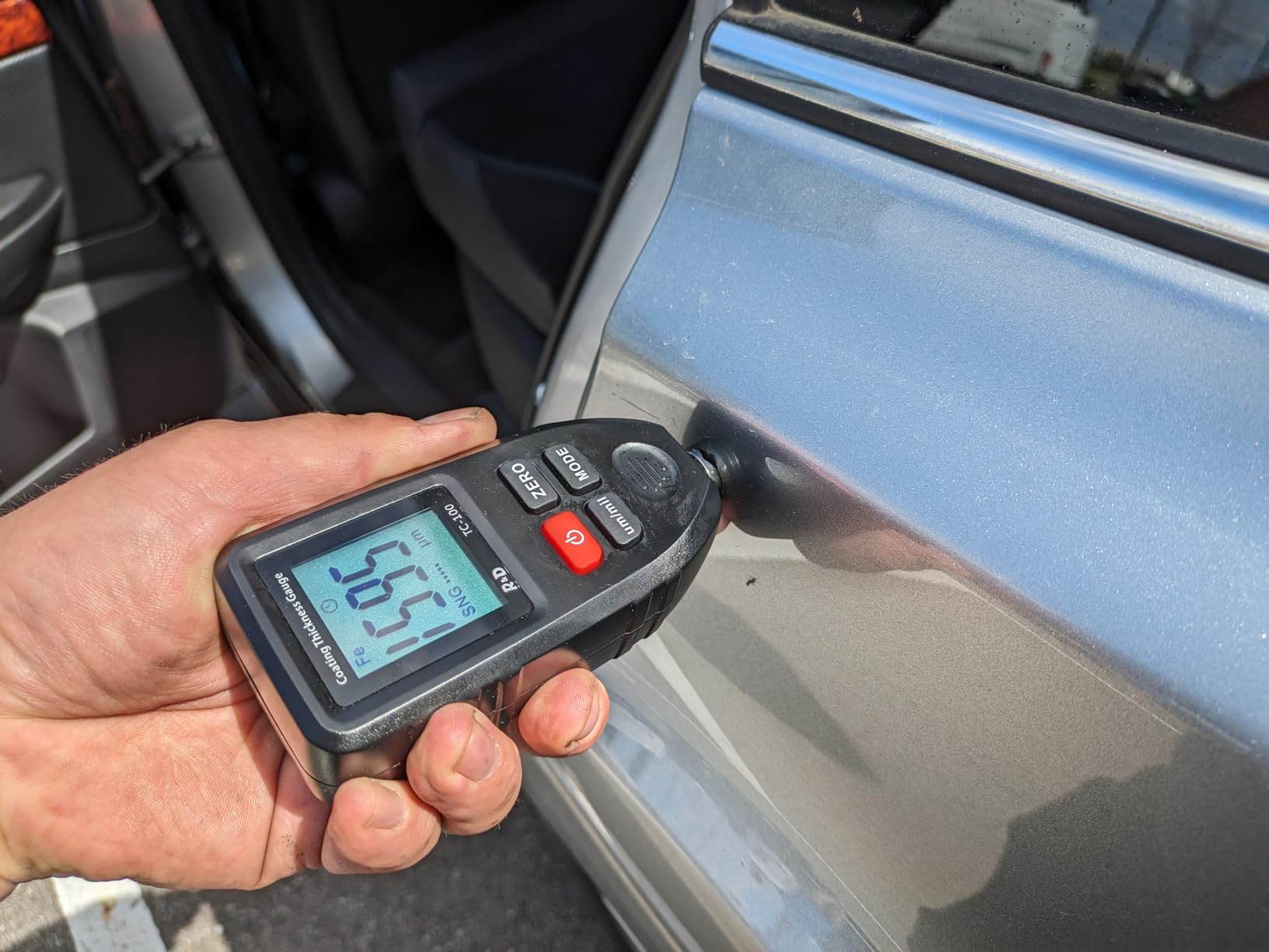 Car Coating Thickness Meter for Used Car Buyers, Paint Mil Thickness Meter Gauge Check The Car's Original Coating Auto Car Paint Meter customer photo 1