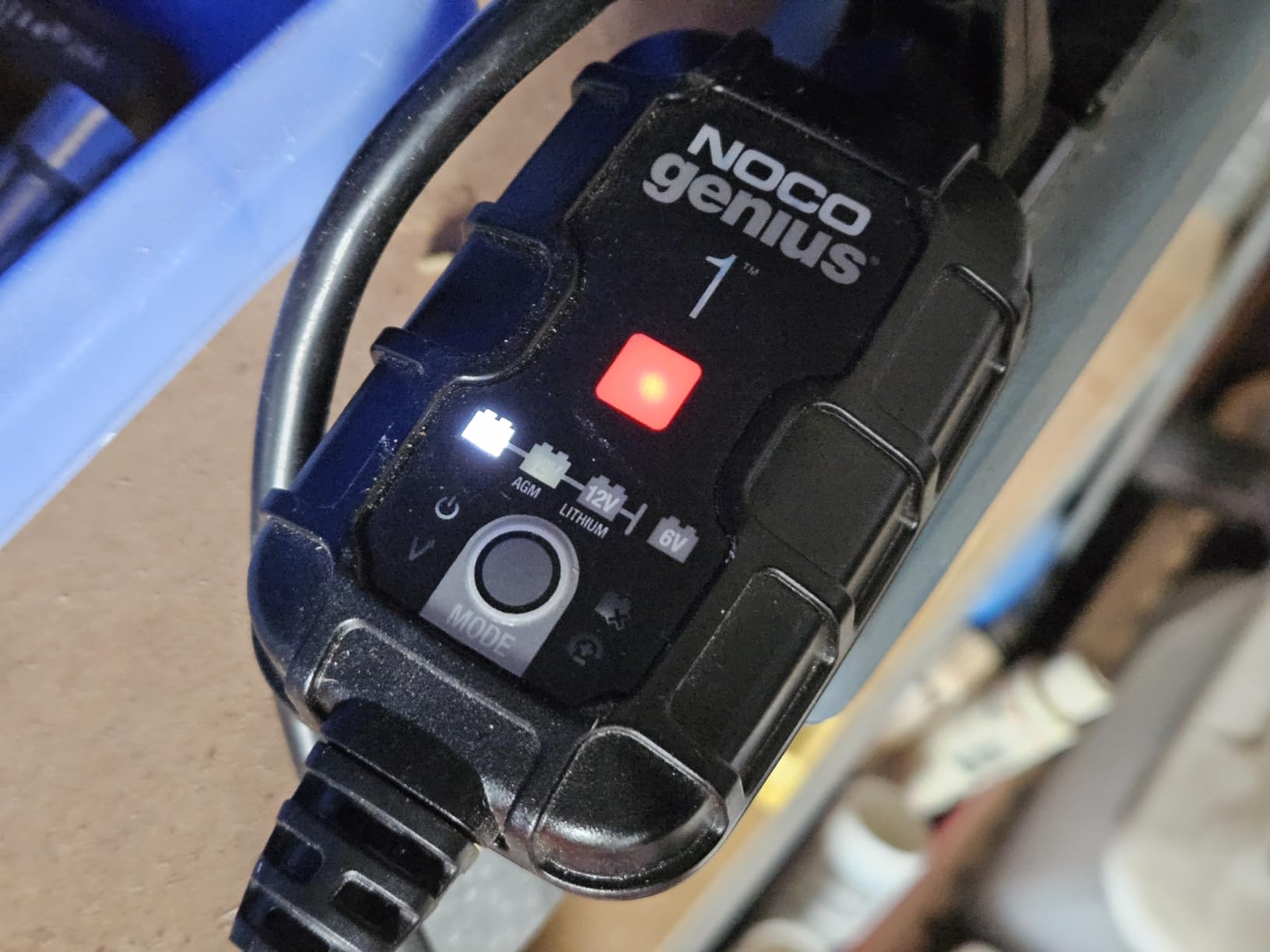 NOCO GENIUS1: 1A 6V/12V Smart Battery Charger - Automatic Maintainer, Trickle Charger & Desulfator with Overcharge Protection & Temperature Compensation - for Lead-Acid & Lithium Batteries customer photo 1