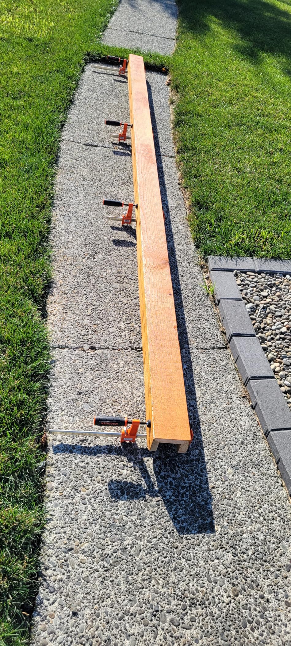 JORGENSEN 4-pack Steel Bar Clamps Set, 6 inch & 12 inch Medium Duty F-Clamp - 600 Lbs Load Limit for Woodworking customer photo 1