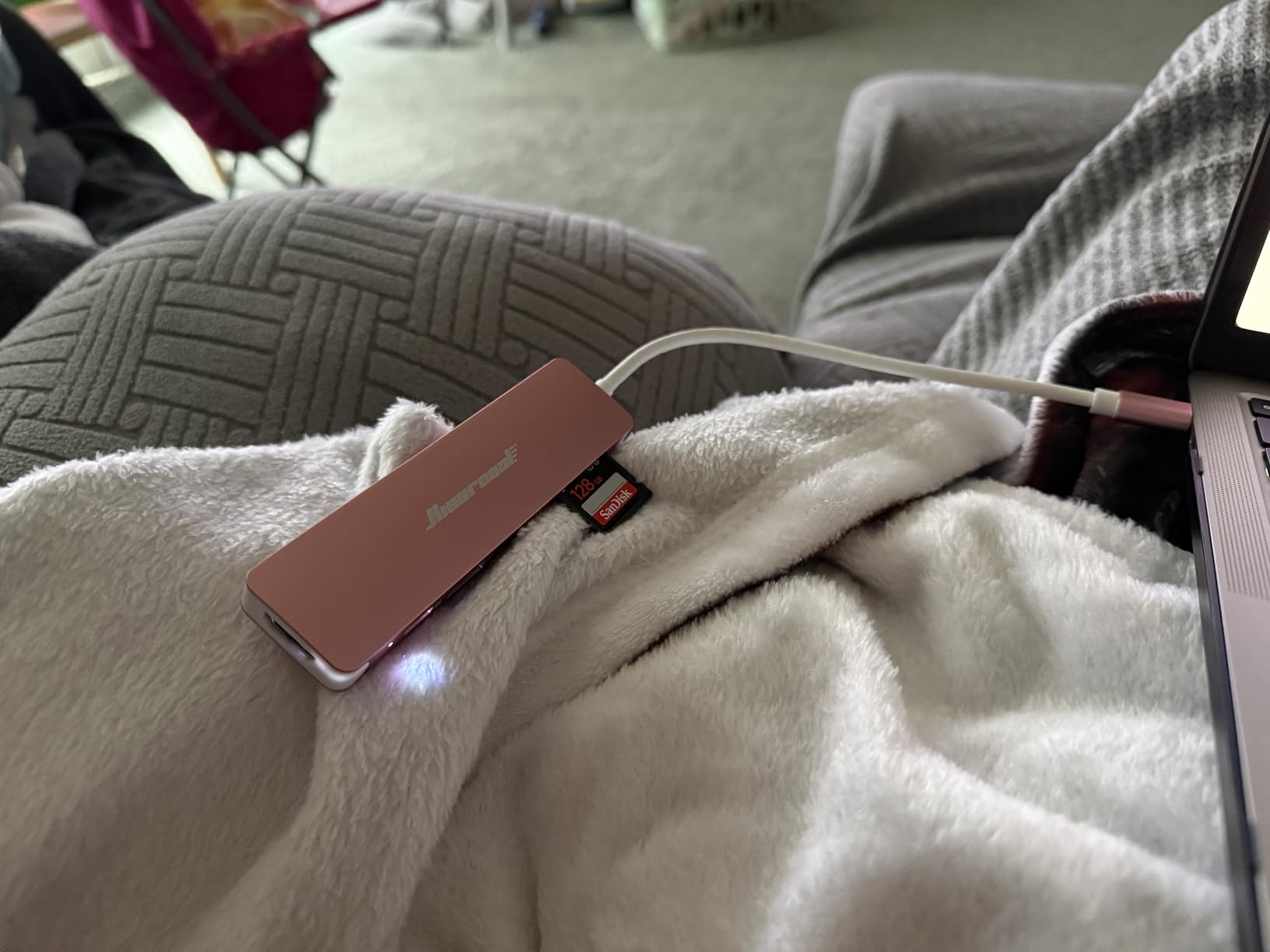 Hiearcool USB C Hub for MacBook - 7-in-1 USBC Adapter with 4K HDMI, 100W PD, USB 3.0 5Gbps Ports, SD/TF Card Reader - USB-C Dongle for Office, Meetings, Travel customer photo 1