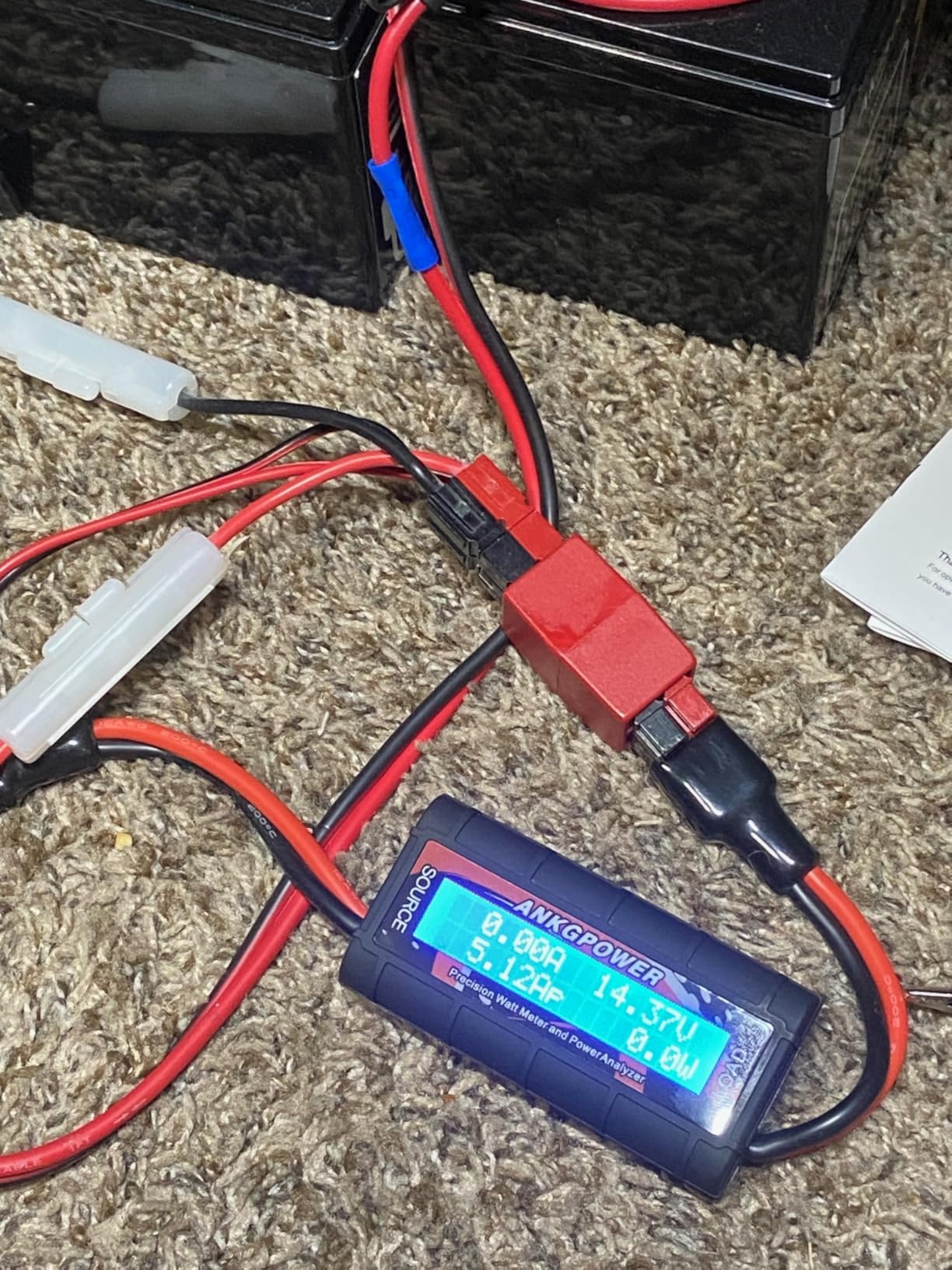 150A Watt Meter Power Analyzer, High Precision RC with Digital LCD Screen & 2 Sets of 45amp Power Pole Connectors customer photo 1