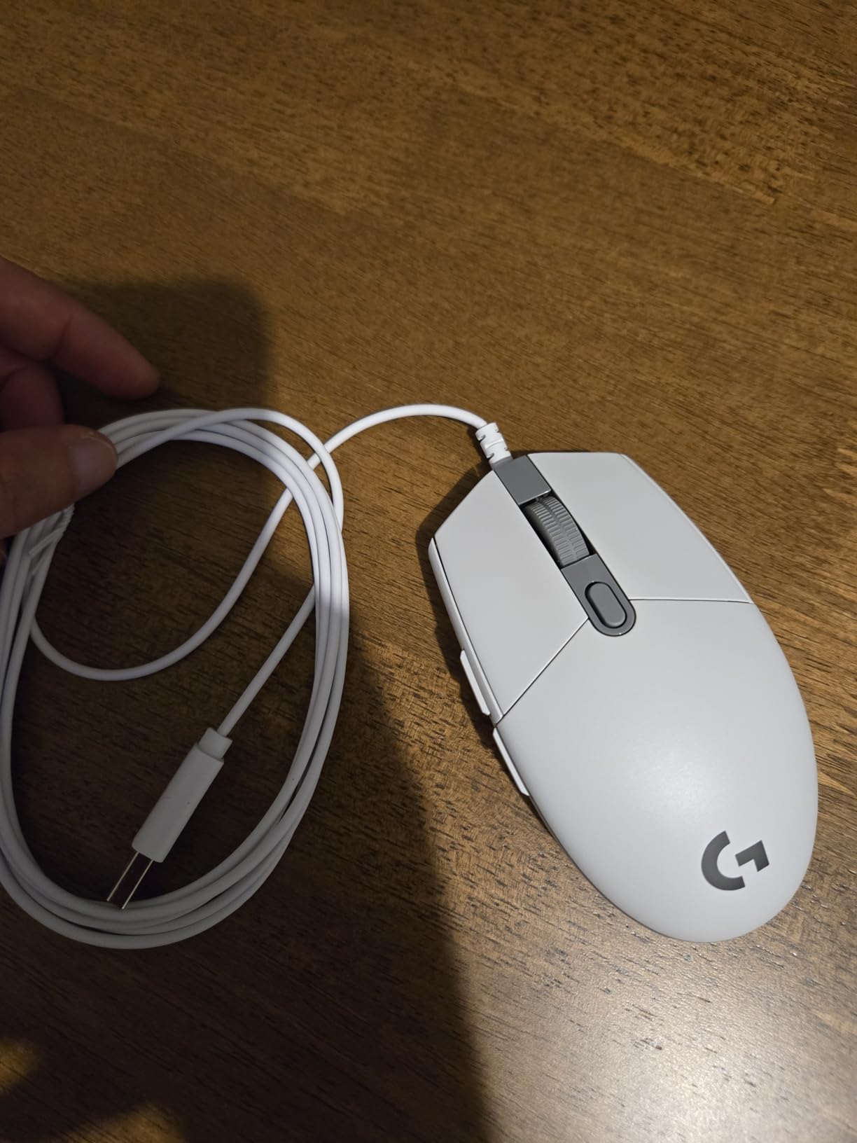 Logitech G203 Wired Gaming Mouse, 8,000 DPI, Rainbow Optical Effect LIGHTSYNC RGB, 6 Programmable Buttons, On-Board Memory, Screen Mapping, PC/Mac Computer and Laptop Compatible - Black customer photo 2