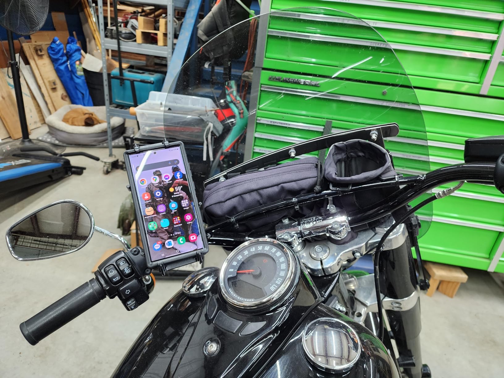 RAM MOUNTS Quick-Grip Large Phone Mount with Handlebar U-Bolt Base RAM-B-149Z-A-PD4U with Short Arm for Motorcycle, ATV/UTV, Bike customer photo 2