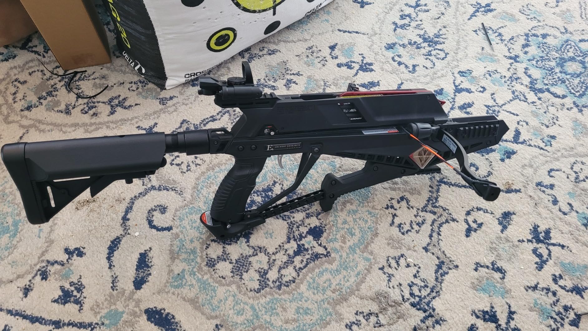 EK Archery Repeating Adder Crossbow 130 lb Cross Bow with 5 Shot auto-loading Magazine Includes 15 Carbon Arrows Bolts. Urban Preppers, Bushcraft, Home Defense, Target Shooters, Small Game Bow Hunting customer photo 1