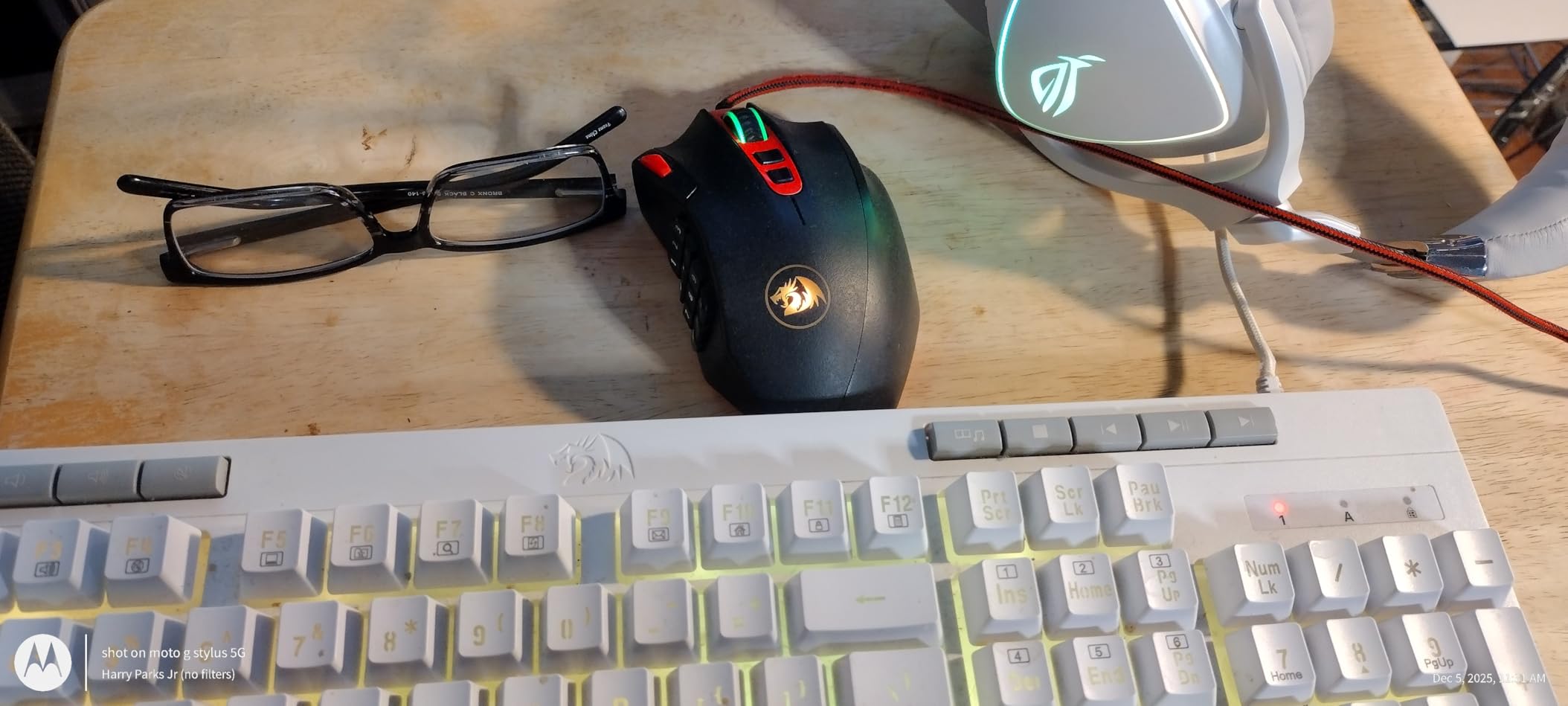 Redragon K512 Shiva RGB Backlit Membrane Gaming Keyboard with Multimedia Keys, Linear Mechanical-Feel Switch, 6 Extra On-Board Macro Keys, Dedicated Media Control, Detachable Wrist Rest customer photo 1