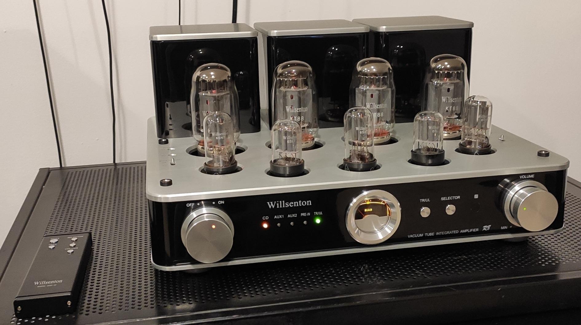 Willsenton R8 Vacuum Tube Amplifier Hi-Fi Integrated Amp with Headphone Output KT88/EL34 x4 Replaceable (Black) customer photo 1