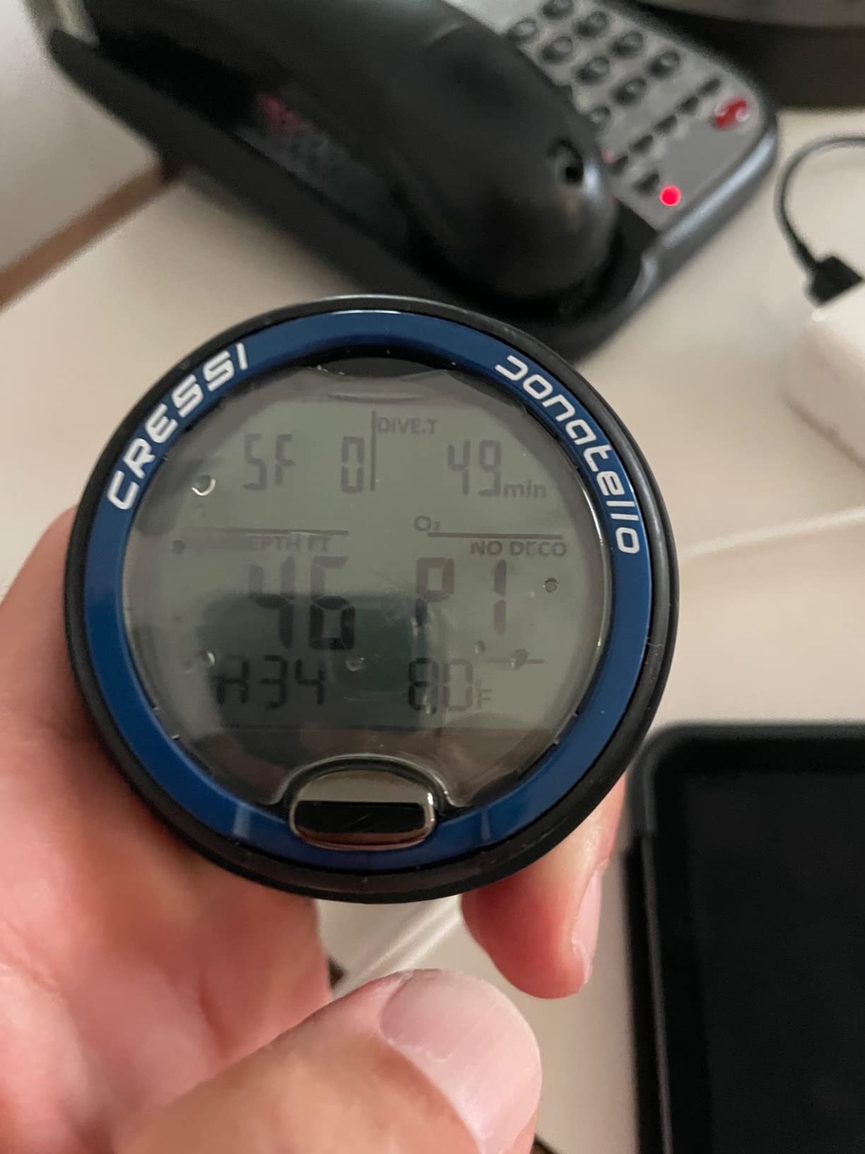 Cressi Donatello Scuba Diving Computer for Beginners - 4-Dive Modes: Air, Nitrox, Gauge, Free - Long Battery Life customer photo 2