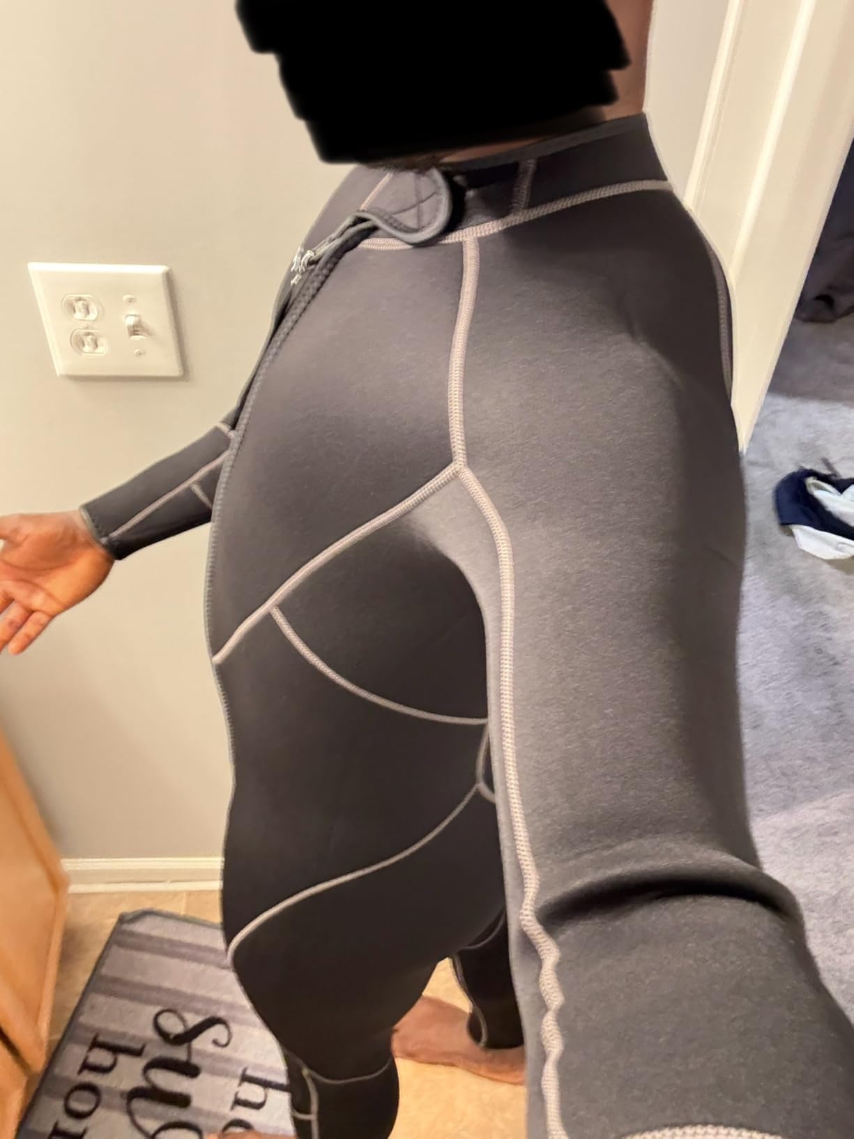 Seaskin Mens 3mm Shorty Wetsuit Womens, Full Body Diving Suit Front Zip Wetsuit for Diving Snorkeling Kayaking Swimming customer photo 2