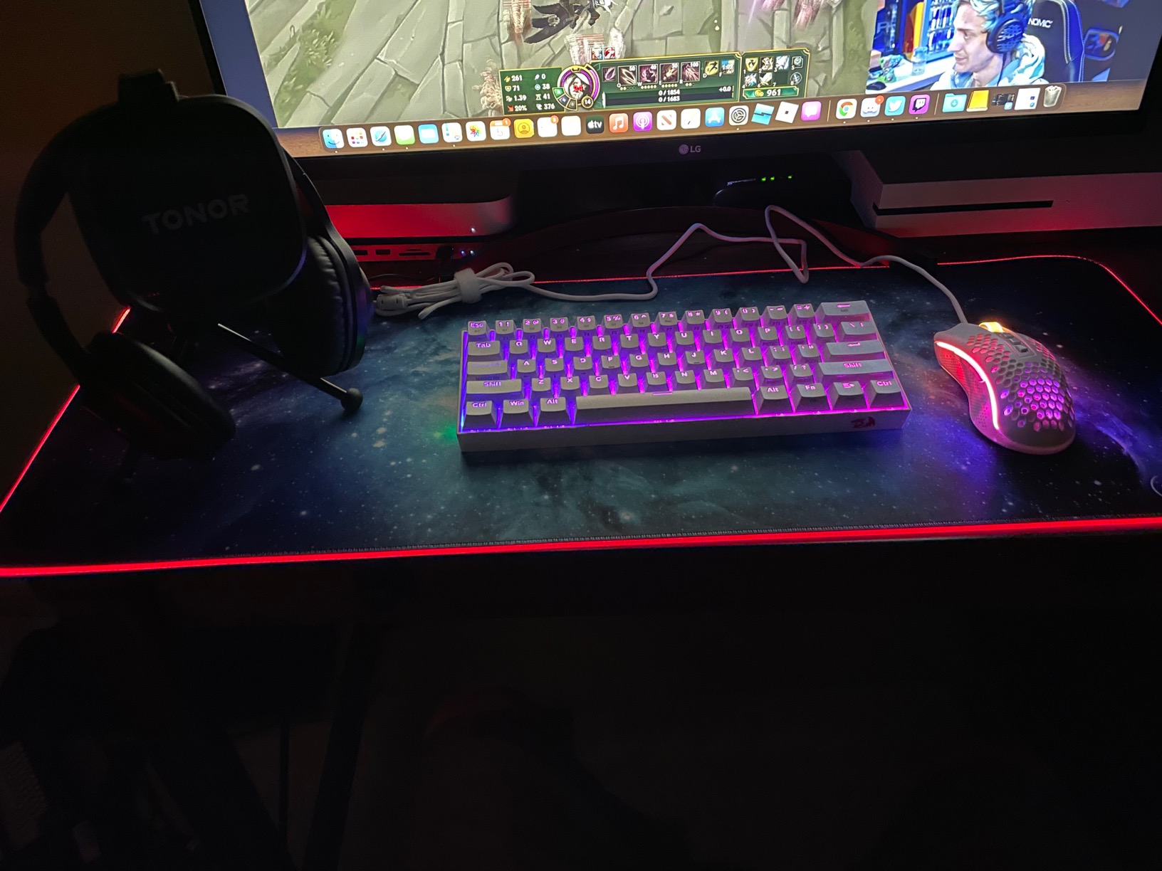 Redragon K530 Pro Draconic 60% Wireless RGB Mechanical Keyboard, BT/2.4Ghz/Wired 3-Mode 61 Keys Compact Gaming Keyboard w/Hot-Swap Socket, Free-Mod Plate Mounted PCB & Tactile Brown Switch customer photo 1