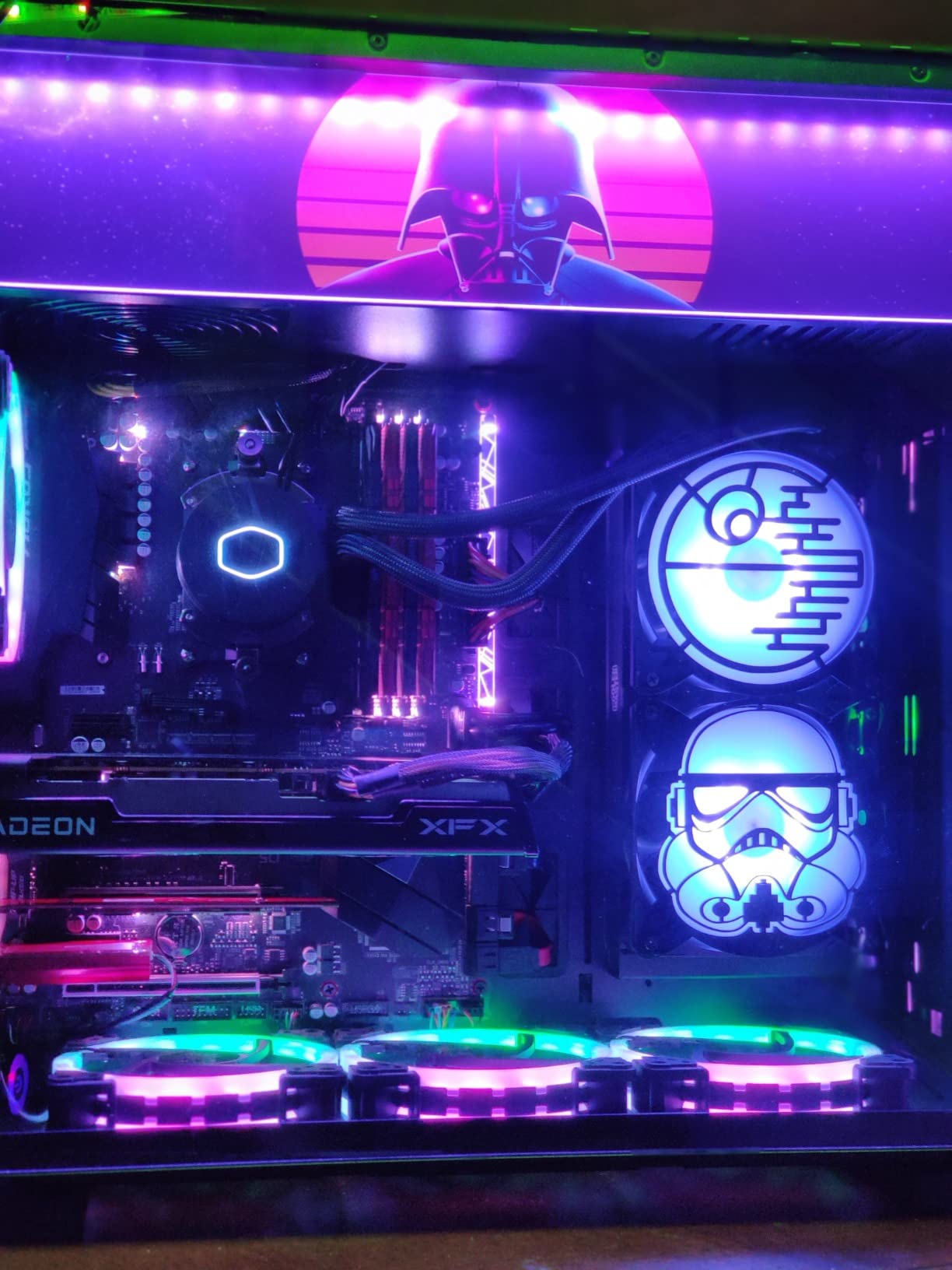 CoolerMaster MasterLiquid ML240L RGB V2, Close-Loop AIO CPU Liquid Cooler, Gen3 Dual Chamber Pump, 240mm Radiator, SickleFlow 120 PWM ARGB, AMD Ryzen AM5/AM4, Intel LGA1700/1200 (MLW-D24M-A18PC-R2) customer photo 2