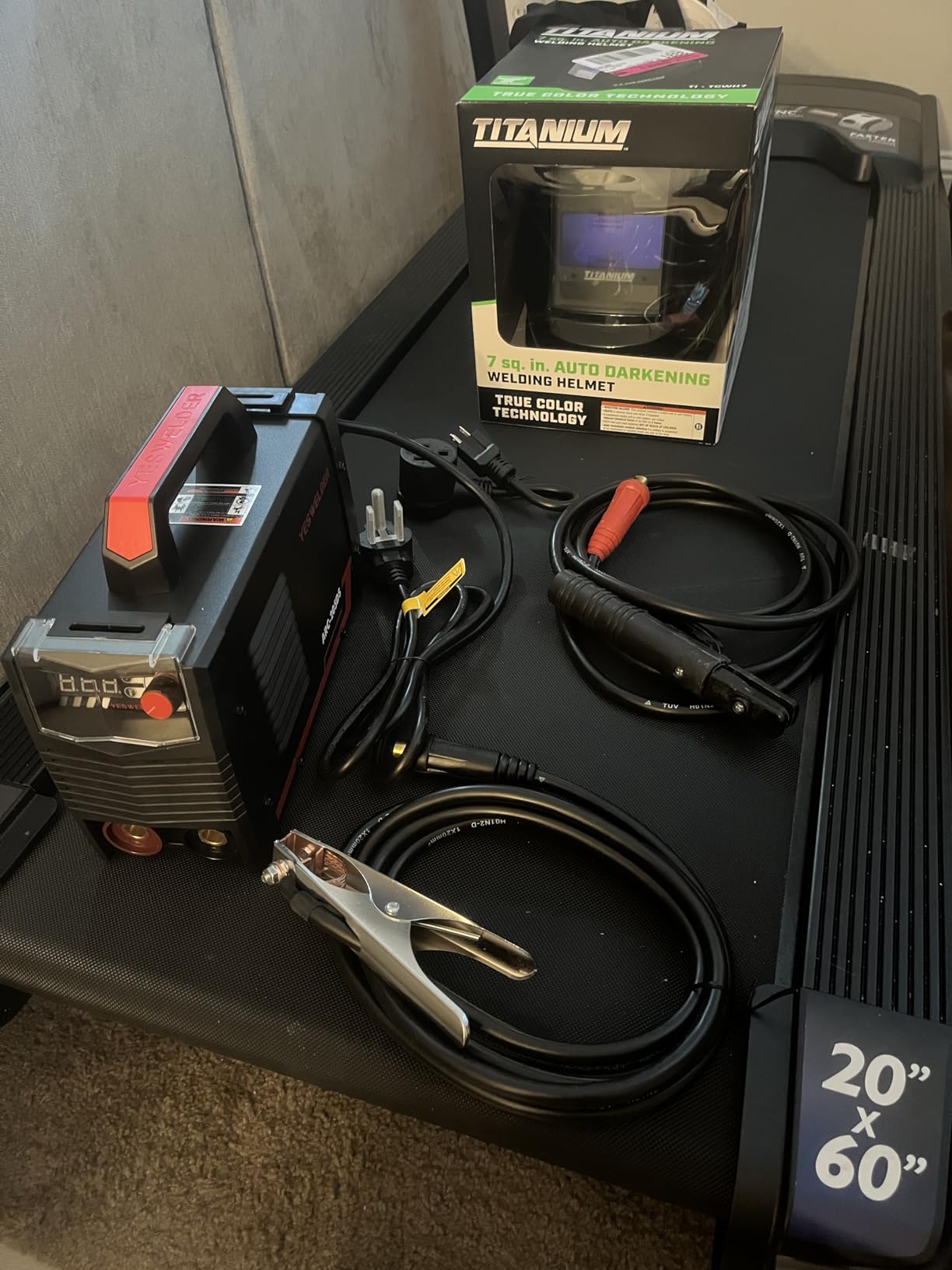 YESWELDER 205Amp Stick Welder Large LED Display, Digital Inverter IGBT ARC Welding Machine, 110V/220V Dual Voltage Hot Start Portable MMA Welder Machine, Arc force customer photo 2
