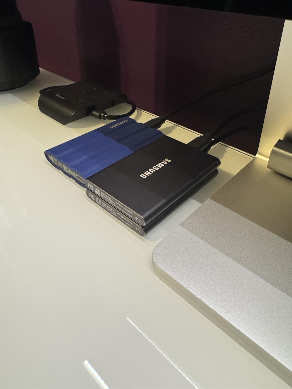 Samsung T7 Portable SSD, 2TB External Solid State Drive, Speeds Up to 1,050MB/s, USB 3.2 Gen 2, Reliable Storage for Gaming, Students, Professionals, MU-PC2T0T/AM, Gray customer photo 2