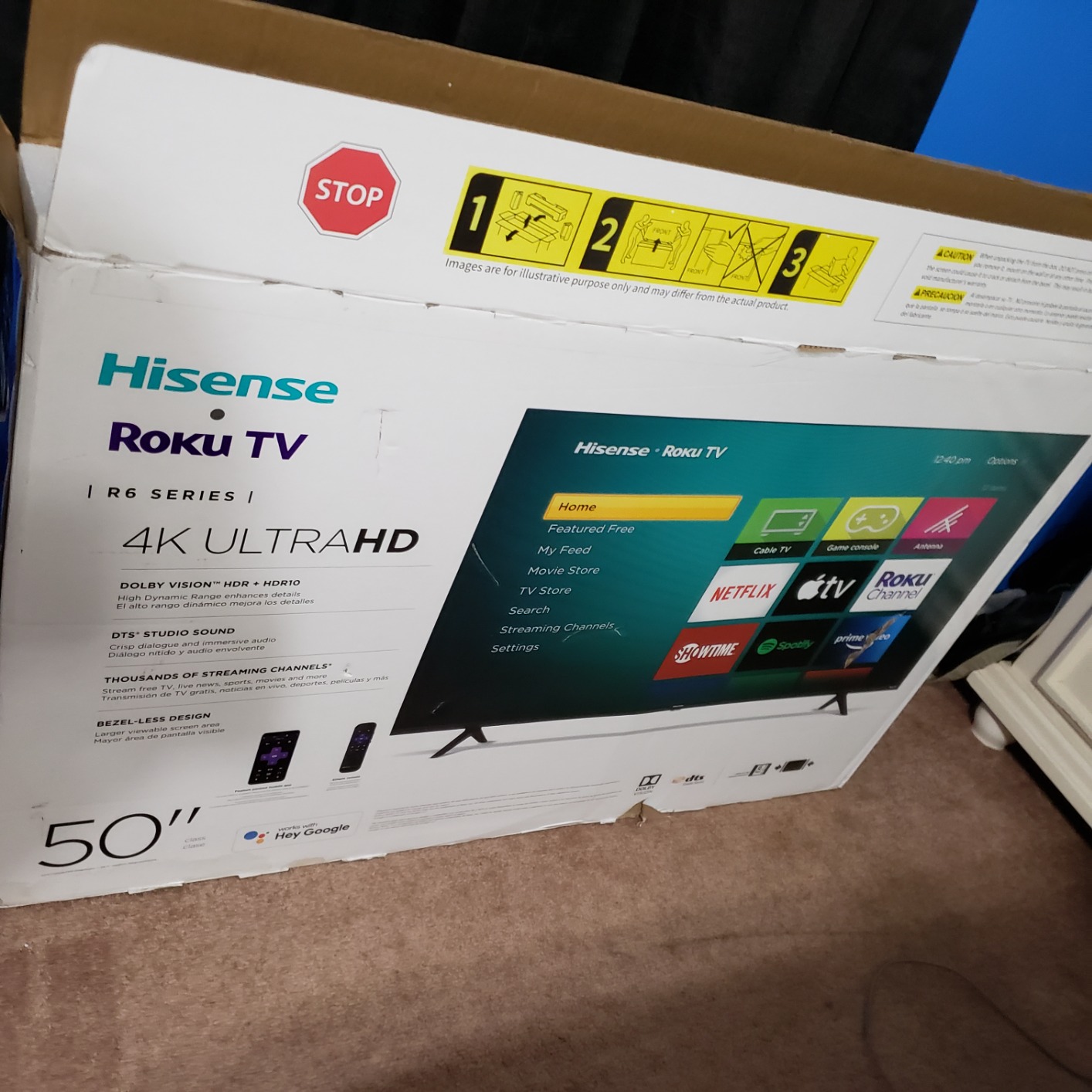 Hisense 43-Inch Class R6090G Roku 4K UHD Smart TV with Alexa Compatibility (43R6090G, 2020 Model) customer photo 2