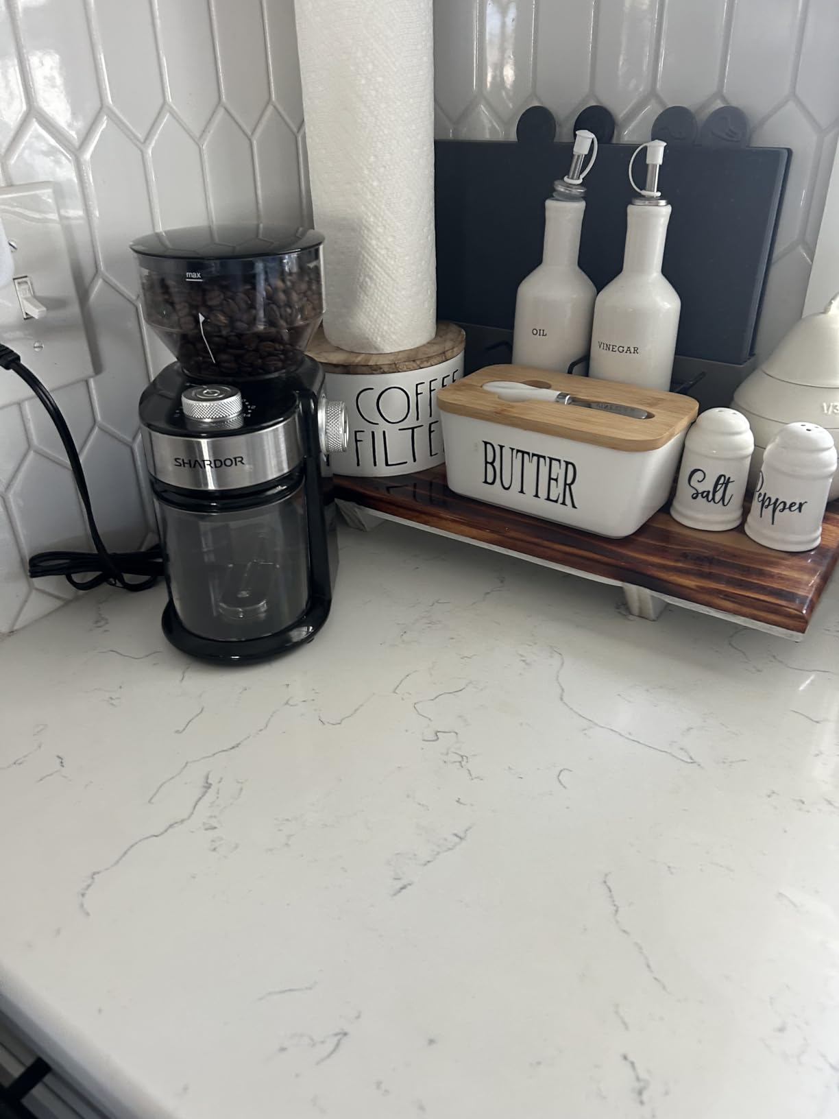 SHARDOR Electric Burr Coffee Grinder 2.0, Adjustable Burr Mill with 16 Precise Grind Setting for 2-14 Cup, Black customer photo 1