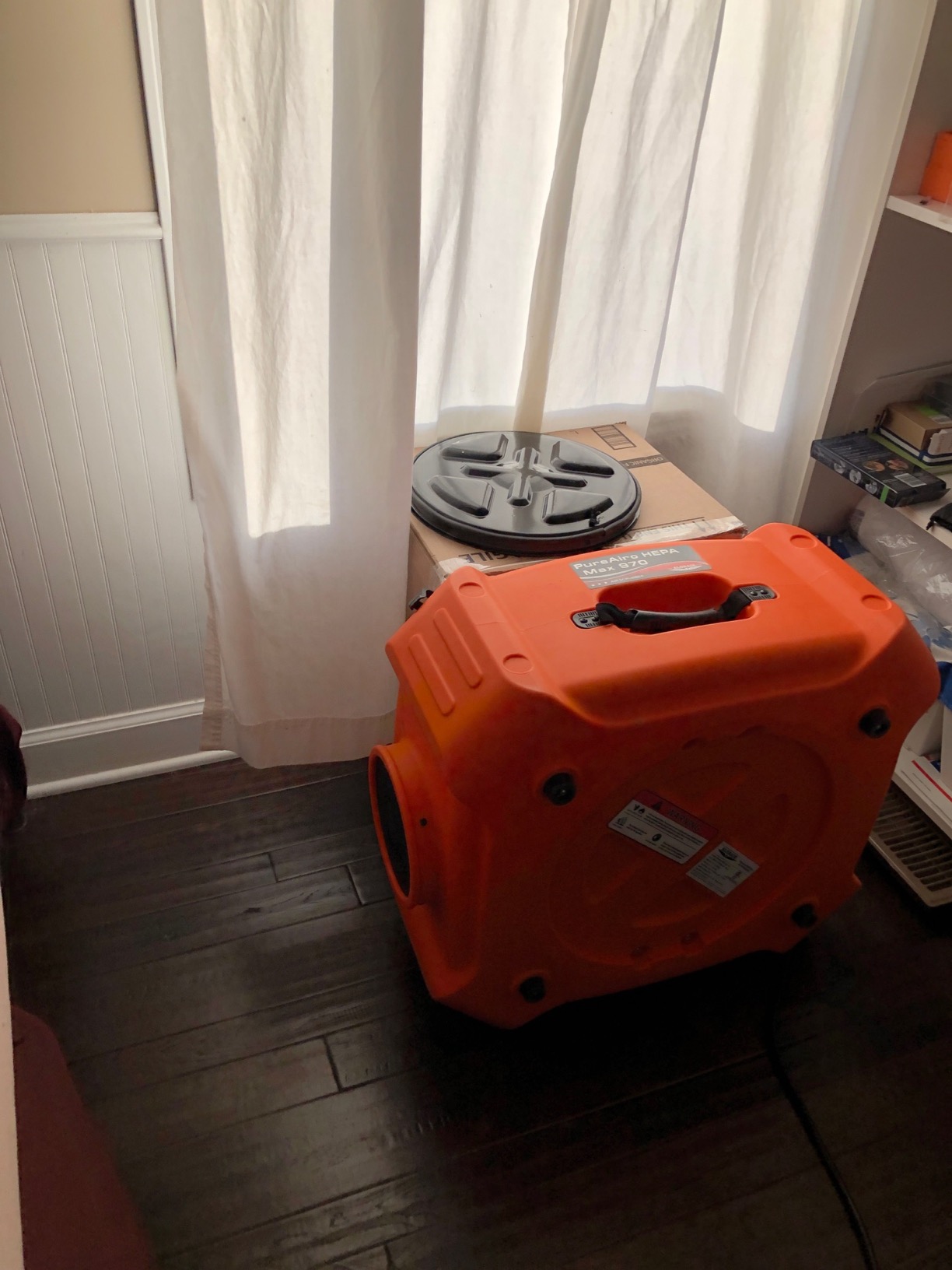 ALORAIR PureAiro HEPA Max 970 industrial Air Scrubber, 3-Stage Filtration System, GFCI Outlet, Negative Air Scrubber Water Damage Restoration Interior Decoration customer photo 1