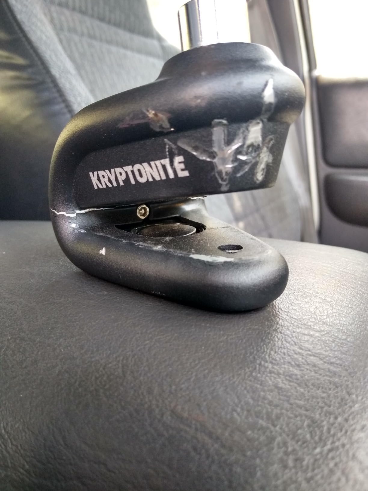 Kryptonite Alarm Disc, Heavy Duty Anti-Theft Motorcycle Lock with 120db Alarm, Weather-Resistant, Powersport Disc Brake Lock customer photo 2