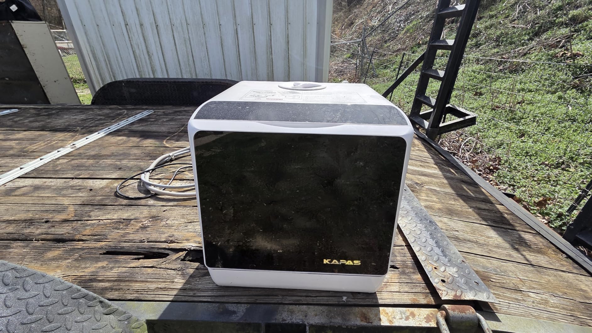 Portable Countertop Dishwasher with 5 Programs, 3-Cup Water Tank, Fruit/Veg Basket, High Temp, Air Dry customer photo 1