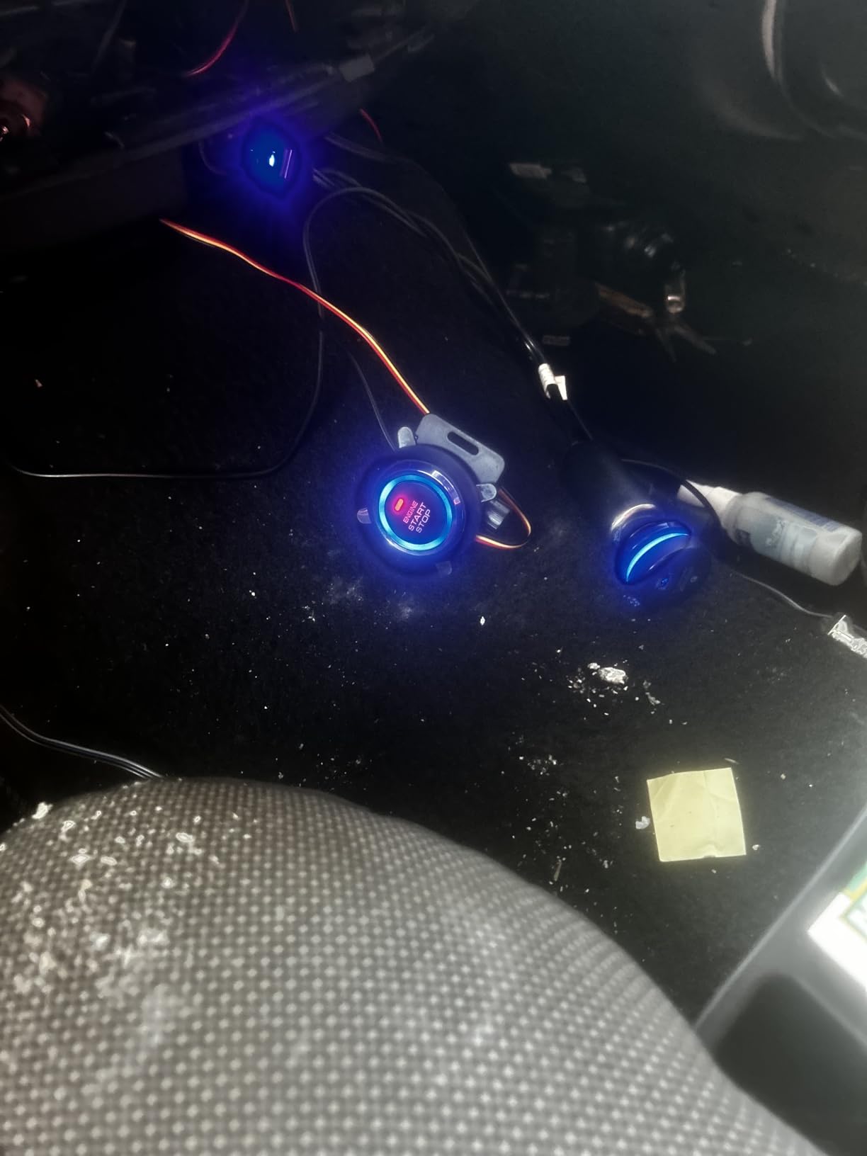 BANVIE Car Keyless Entry Security Alarm System + Remote Engine Start Starter + Push to Start Stop Ignition Kit Button customer photo 1