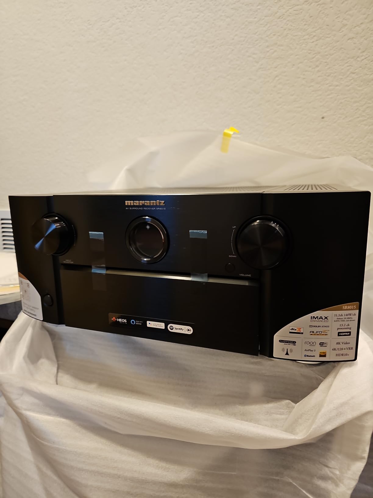 Marantz SR8015 11.2 Channel (140 Watt x 11) 8K Ultra HD AV Receiver with 3D Audio HEOS Built-in and Voice Control customer photo 2