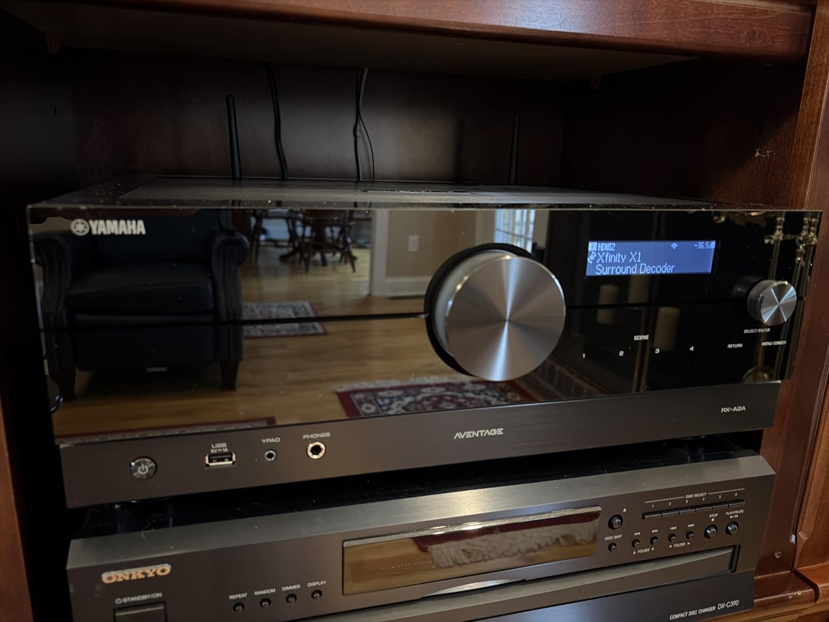 Yamaha RX-A2A AVENTAGE 7.2-Channel AV Receiver - 8K and 4K/120 HDMI, eARC, Dolby Atmos, DTS:X, Wi-Fi, Bluetooth, MusicCast customer photo 2