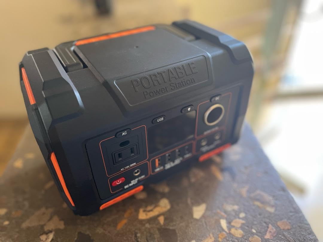 PROGENY 300W Portable Power Station, 299Wh/80818mAh Solar Generator, Regulated DC Output Backup Battery with Pass-Through Charging AC Outlet, Pure Sine Wave, LED Light Power Station for CPAP Camping customer photo 1