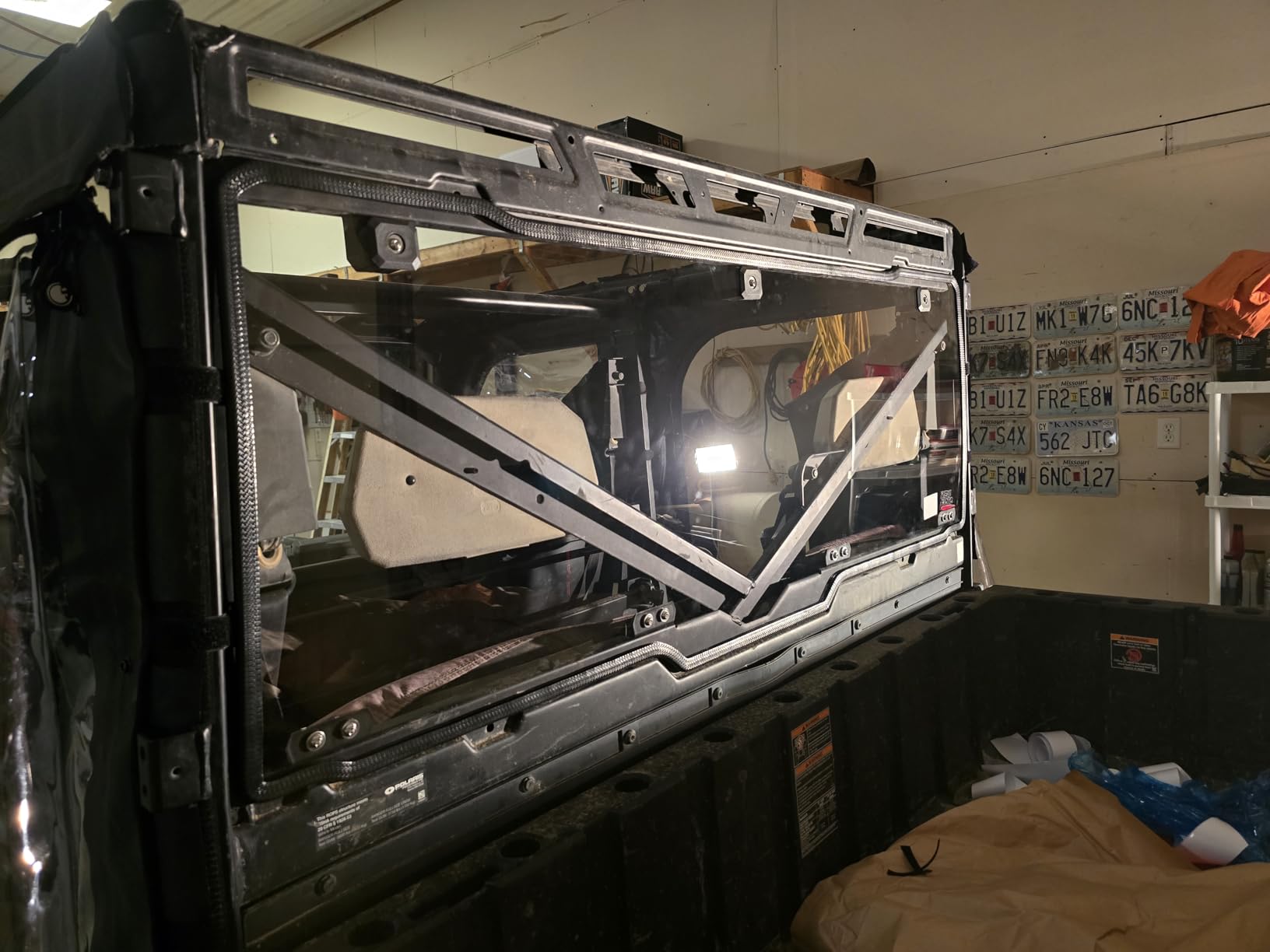 KEMIMOTO Hard Coated Rear Window, Pre-installed Back Windshield Compatible with Polaris Ranger XP 1000/Crew 2017-2026, Polaris Ranger 1000/Crew 2020-2026, Ranger XP 900/Crew 2013-2019 customer photo 1