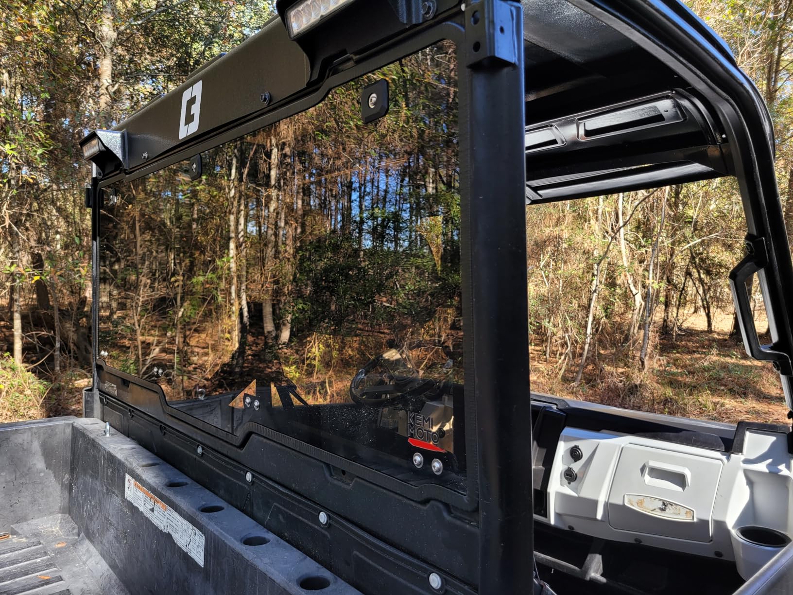 KEMIMOTO Hard Coated Rear Window, Pre-installed Back Windshield Compatible with Polaris Ranger XP 1000/Crew 2017-2026, Polaris Ranger 1000/Crew 2020-2026, Ranger XP 900/Crew 2013-2019 customer photo 2