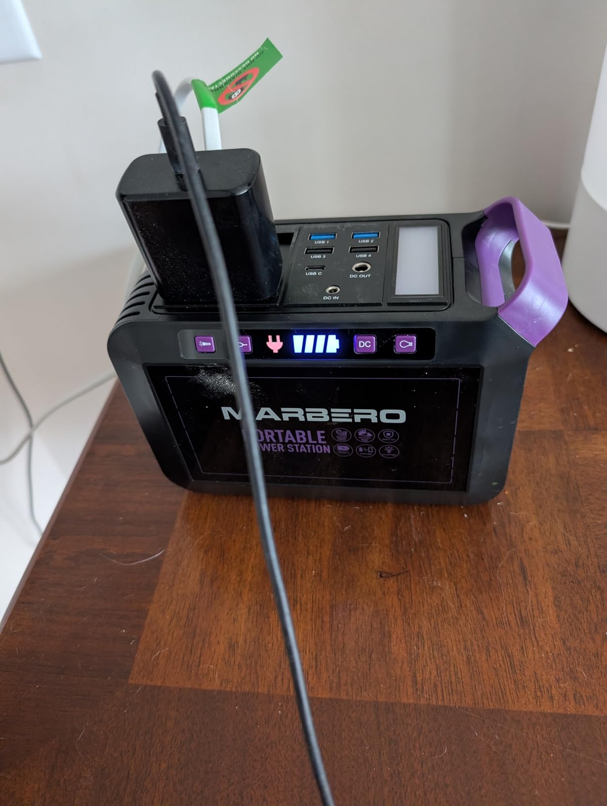 MARBERO Portable Power Station 88Wh Camping Lithium Battery Solar Generator with AC Outlet 120W Peak customer photo 1